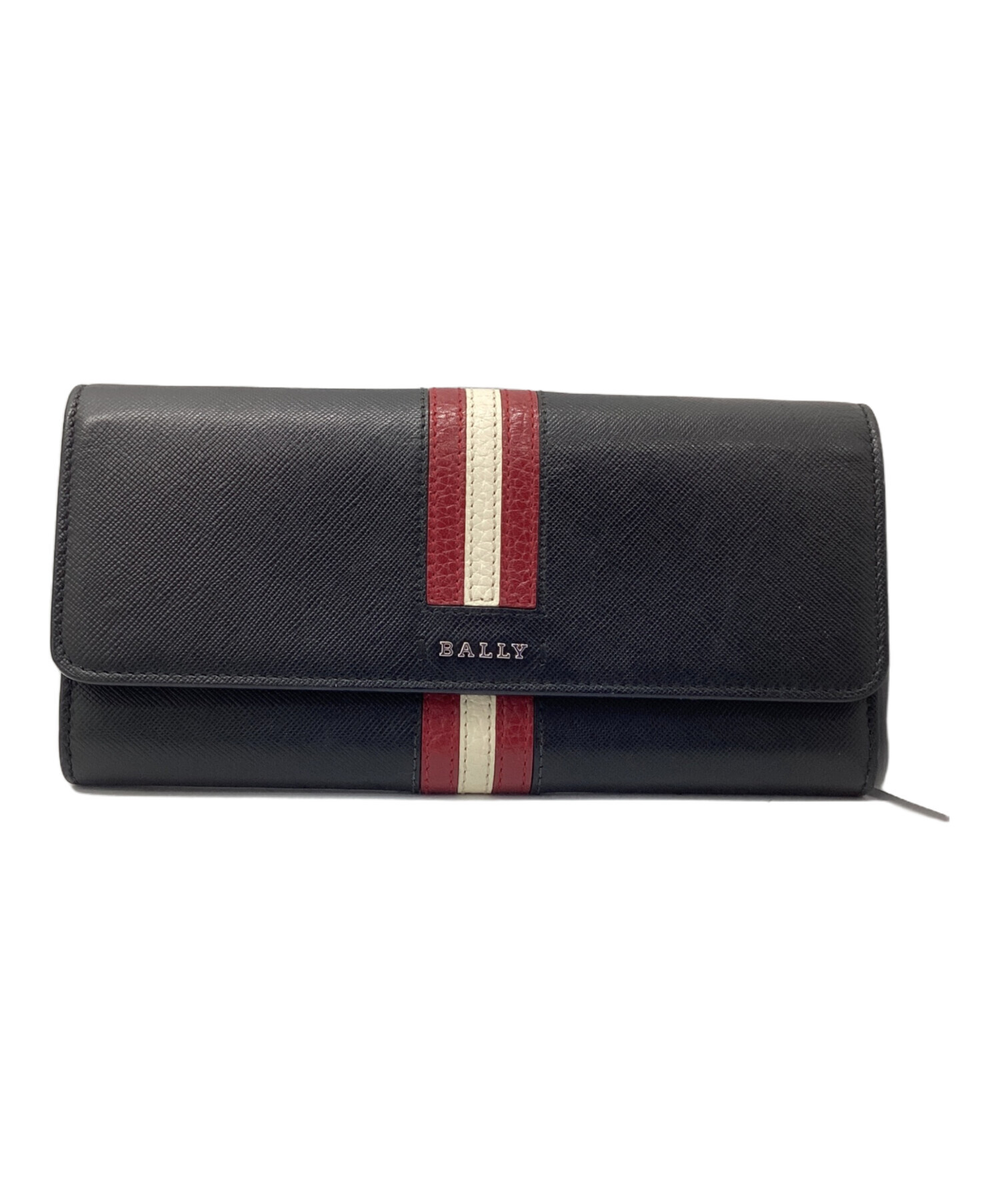 中古・古着通販】BALLY (バリー) 長財布 ブラック×レッド｜ブランド