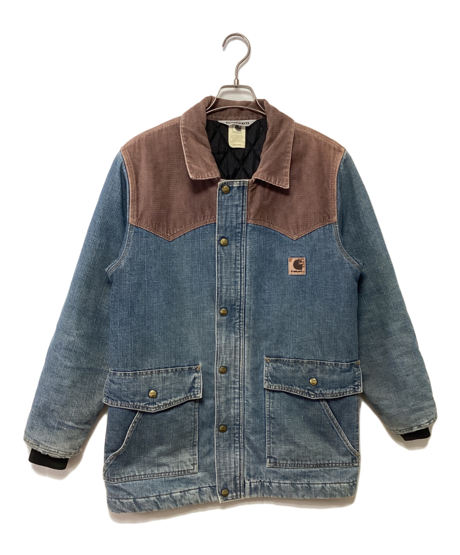 Carhartt デニムブルー ジャケット 中古・古着通販】CarHartt (カーハート) 切替デニムジャケット ブルー