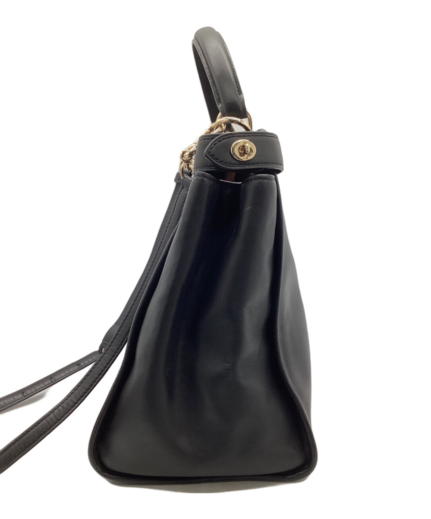 中古・古着通販】COACH (コーチ) 2WAY ハンドバッグ ブラック 