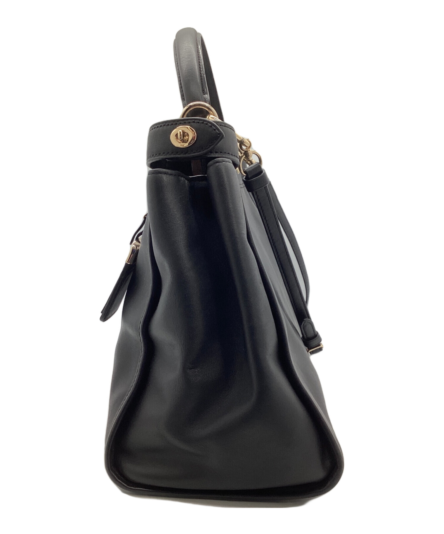 中古・古着通販】COACH (コーチ) 2WAY ハンドバッグ ブラック 
