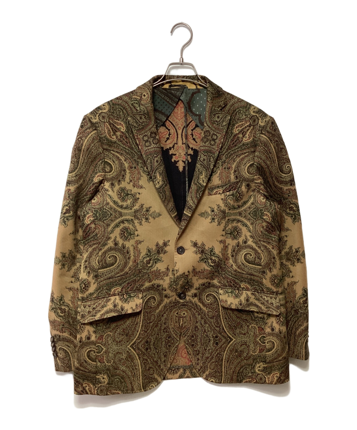中古・古着通販】ETRO (エトロ) テーラードジャケット ベージュ サイズ 中古・古着通販】ETRO (エトロ) テーラードジャケット ベージュ サイズ