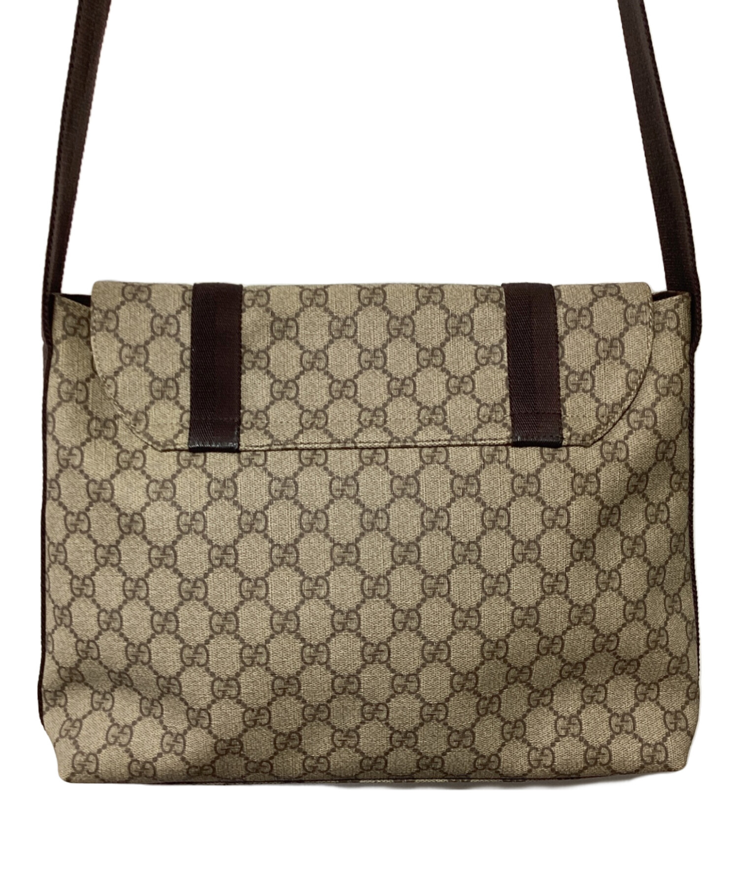 中古・古着通販】GUCCI (グッチ) メッセンジャーバッグ ベージュ