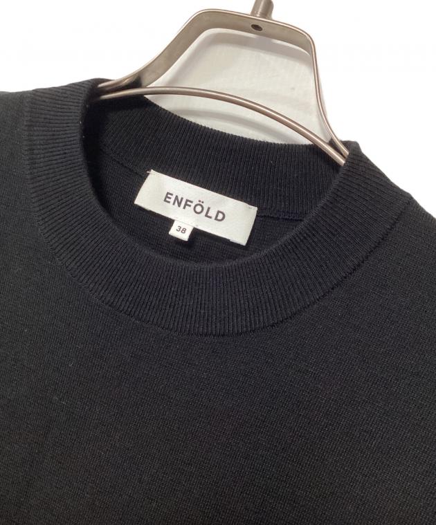 中古・古着通販】ENFOLD (エンフォルド) アシメロングベスト ブラック