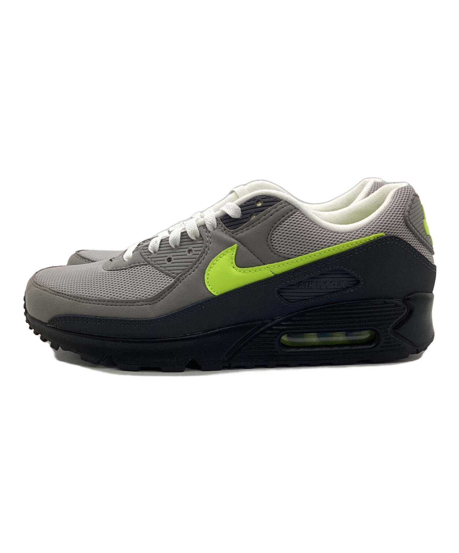 中古・古着通販】NIKE (ナイキ) ローカットスニーカー グレー×イエロー 