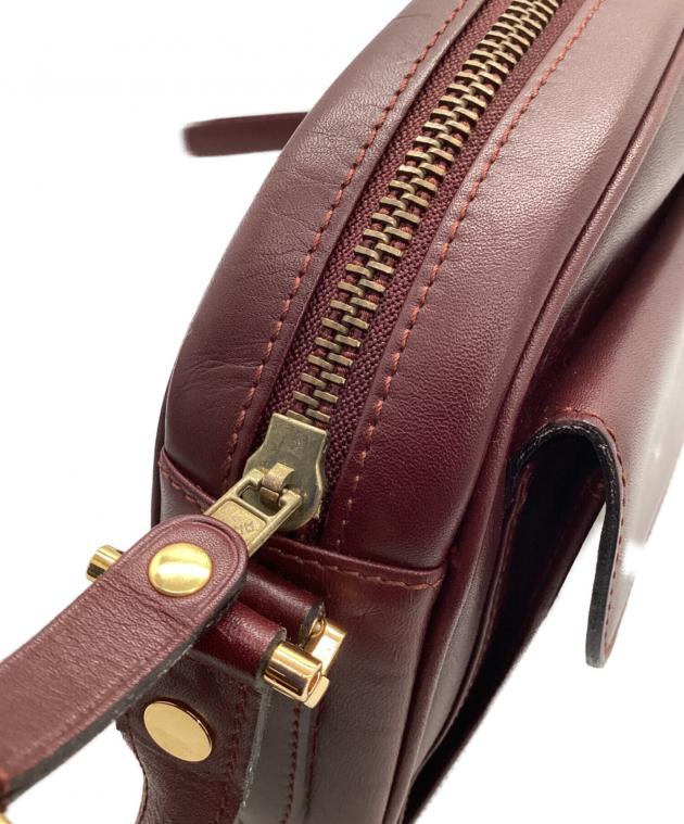 中古・古着通販】Cartier (カルティエ) ショルダーバッグ ボルドー