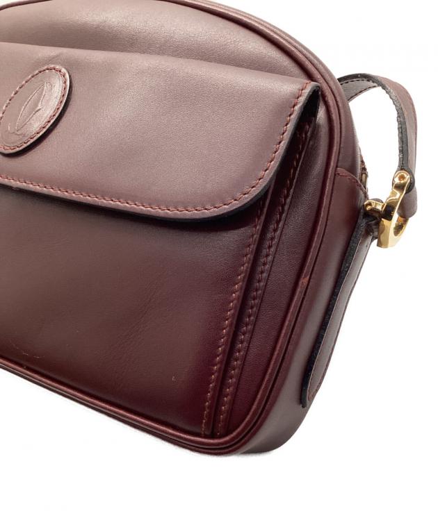 中古・古着通販】Cartier (カルティエ) ショルダーバッグ ボルドー