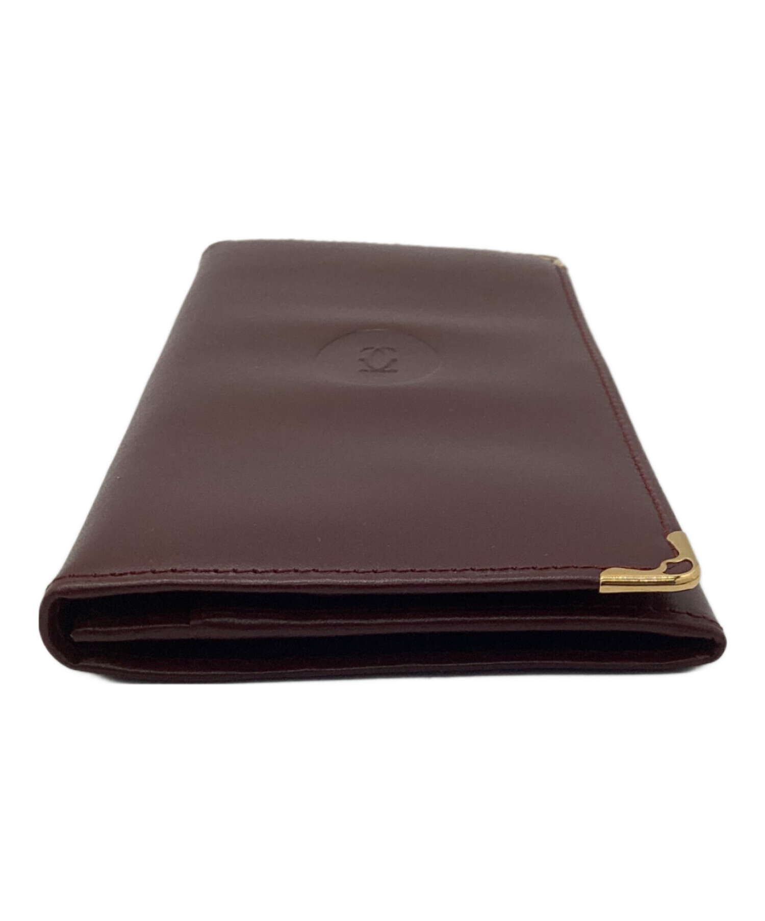 中古・古着通販】Cartier (カルティエ) 長財布 ボルドー｜ブランド