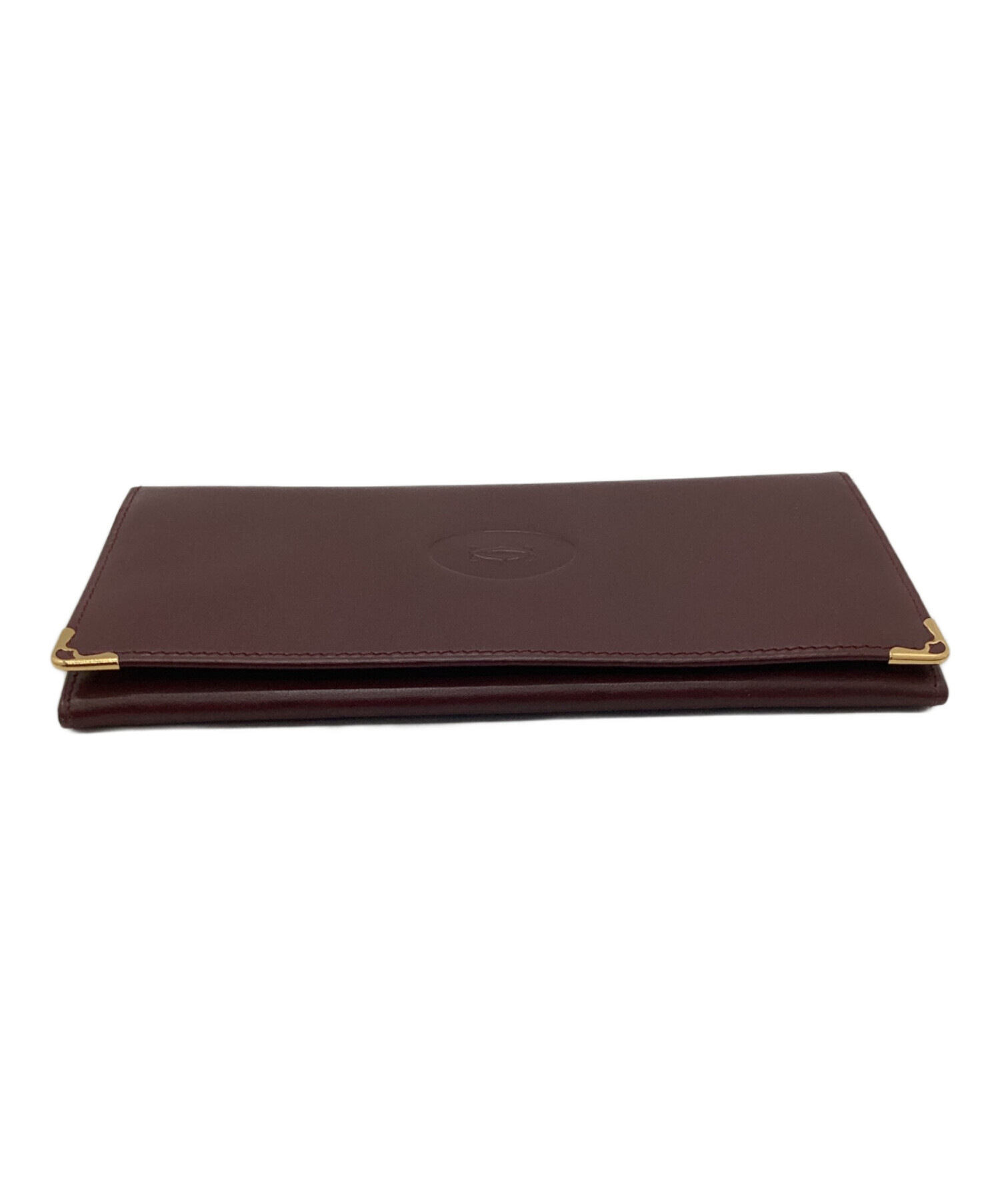 中古・古着通販】Cartier (カルティエ) 長財布 ボルドー｜ブランド