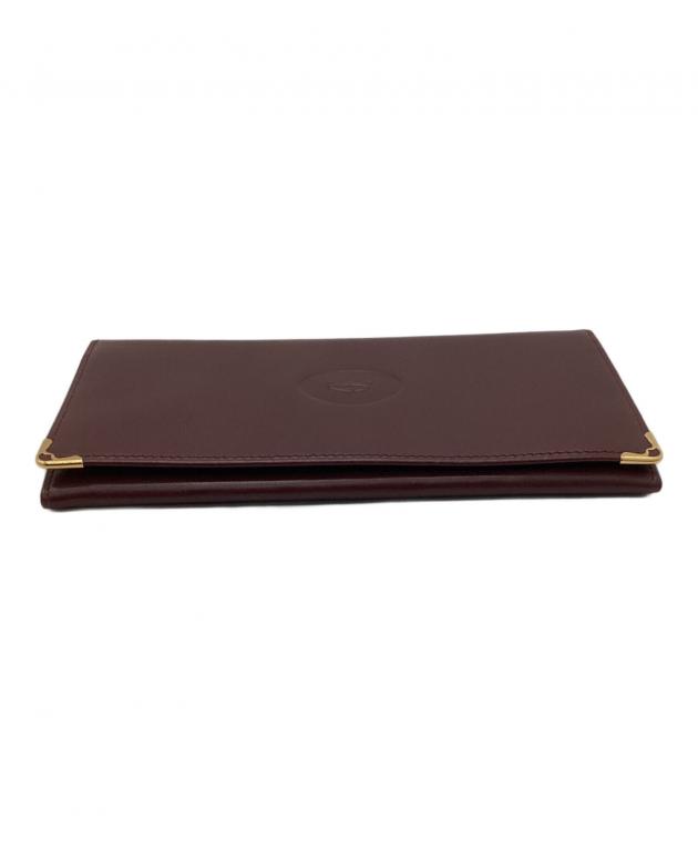 中古・古着通販】Cartier (カルティエ) 長財布 ボルドー｜ブランド