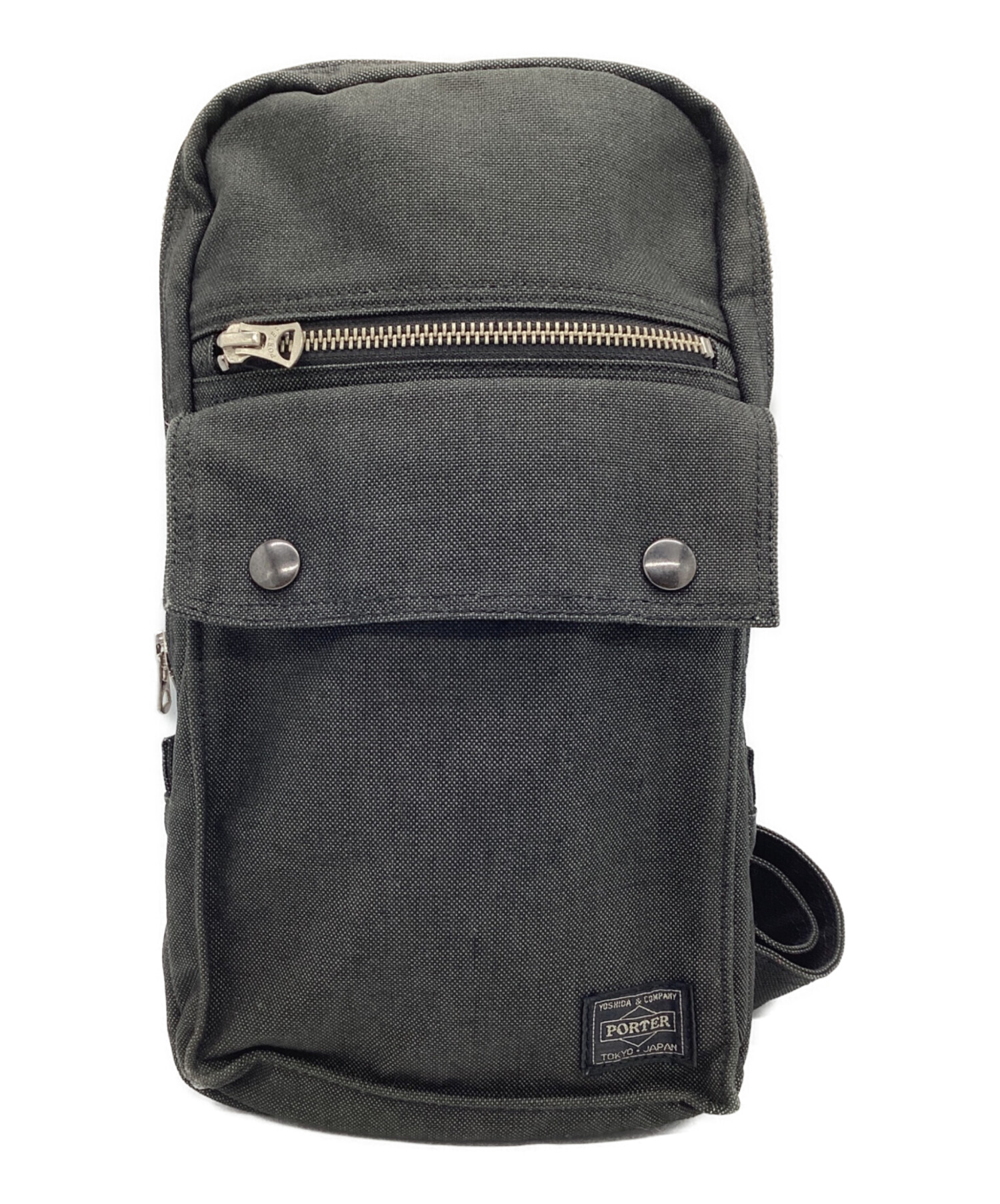 中古・古着通販】PORTER (ポーター) ワンショルダーバッグ グレー 