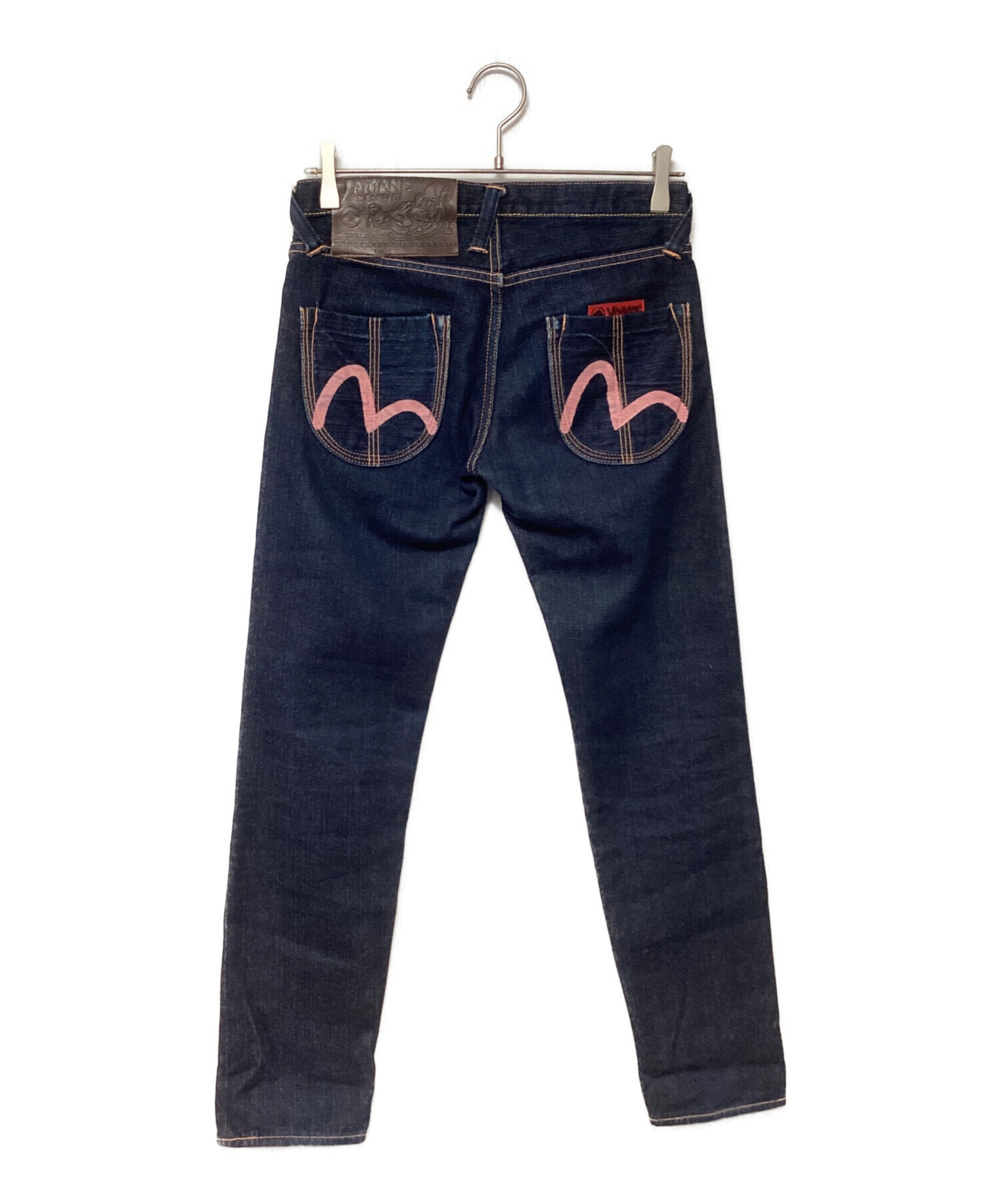 レア！evisu デニム　本革　レザー　コンビ ウォレット　yamane 道楽 中古・古着通販】EVISU YAMANE&COMPANY (エヴィス ヤマネ アンド