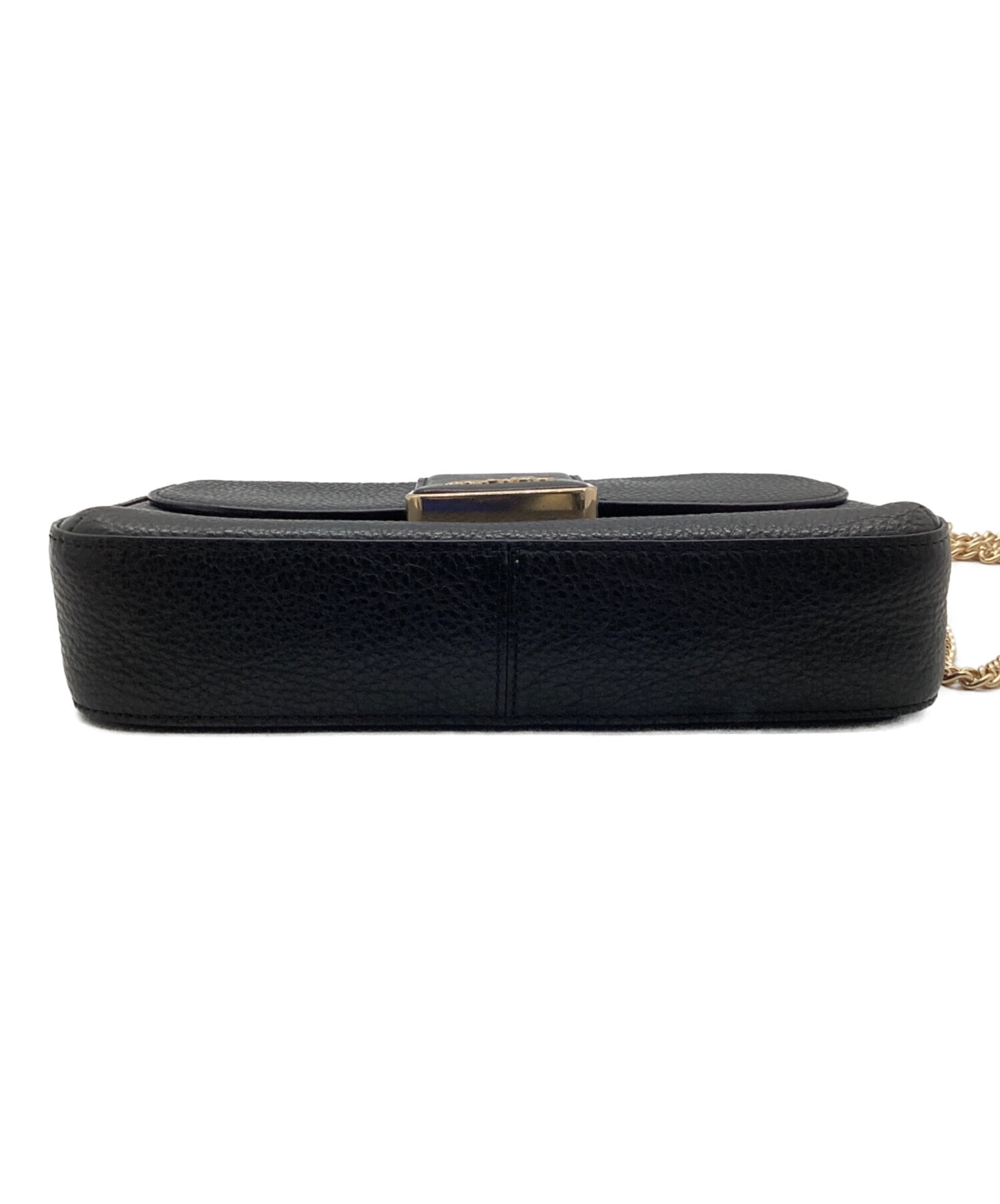 中古・古着通販】COACH (コーチ) チェーンショルダーバッグ ブラック