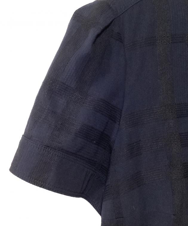 中古・古着通販】BURBERRY (バーバリー) 半袖ワンピース ネイビー