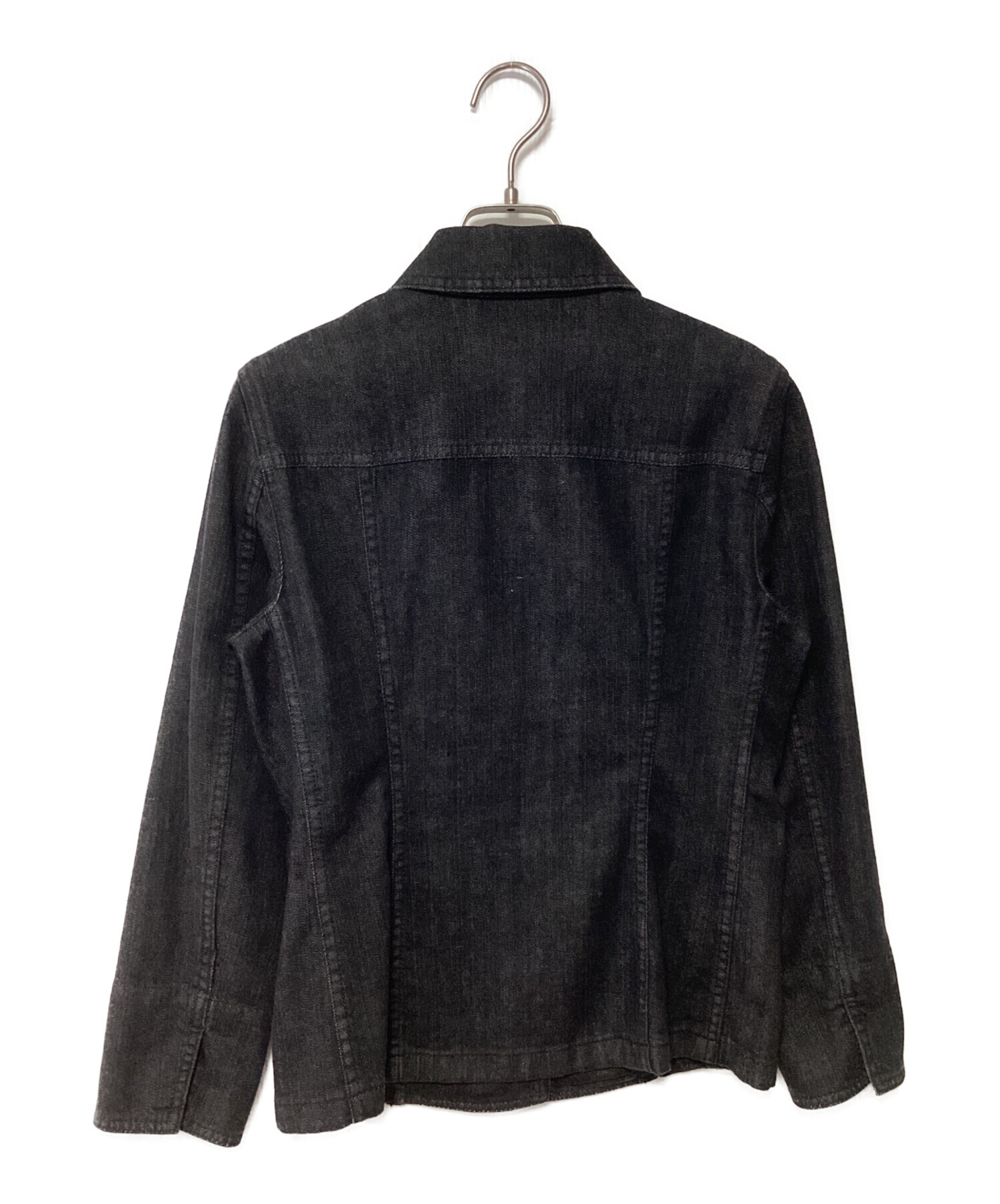 中古・古着通販】BURBERRY (バーバリー) デニムジャケット ブラック