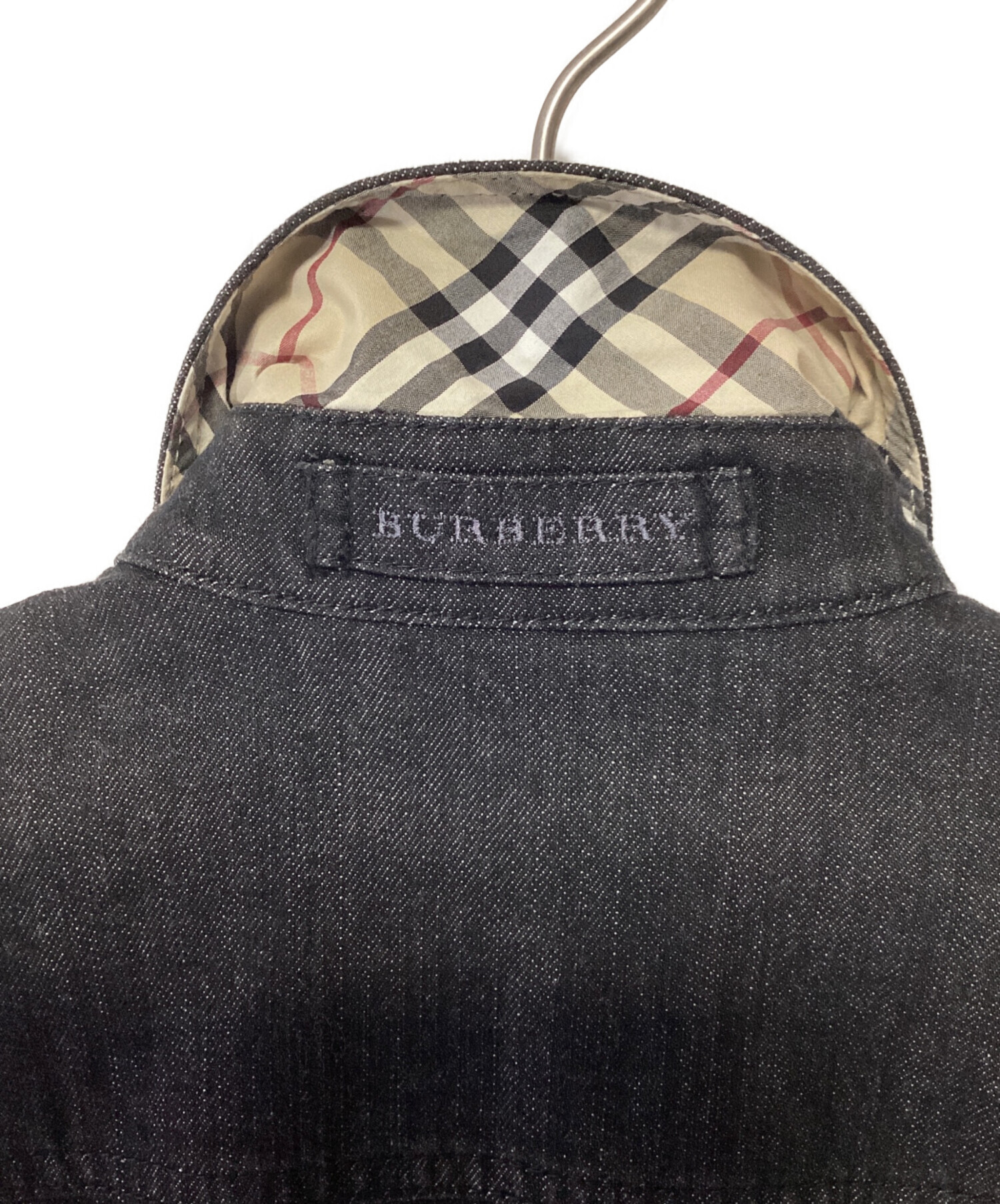 BURBERRY デニムジャケット　38 中古・古着通販】BURBERRY (バーバリー) デニムジャケット ブラック