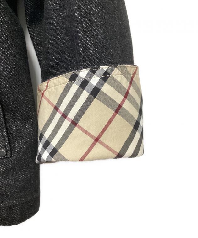 中古・古着通販】BURBERRY (バーバリー) デニムジャケット ブラック