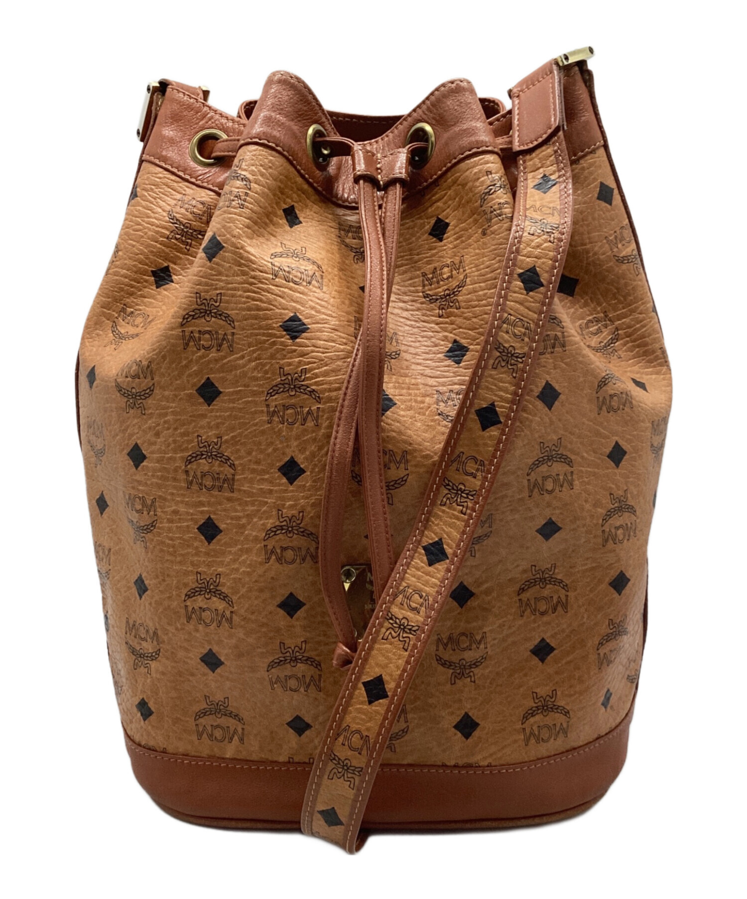 MCM ショルダーバッグ　中古品 中古・古着通販】MCM (エムシーエム) ショルダーバッグ ブラウン