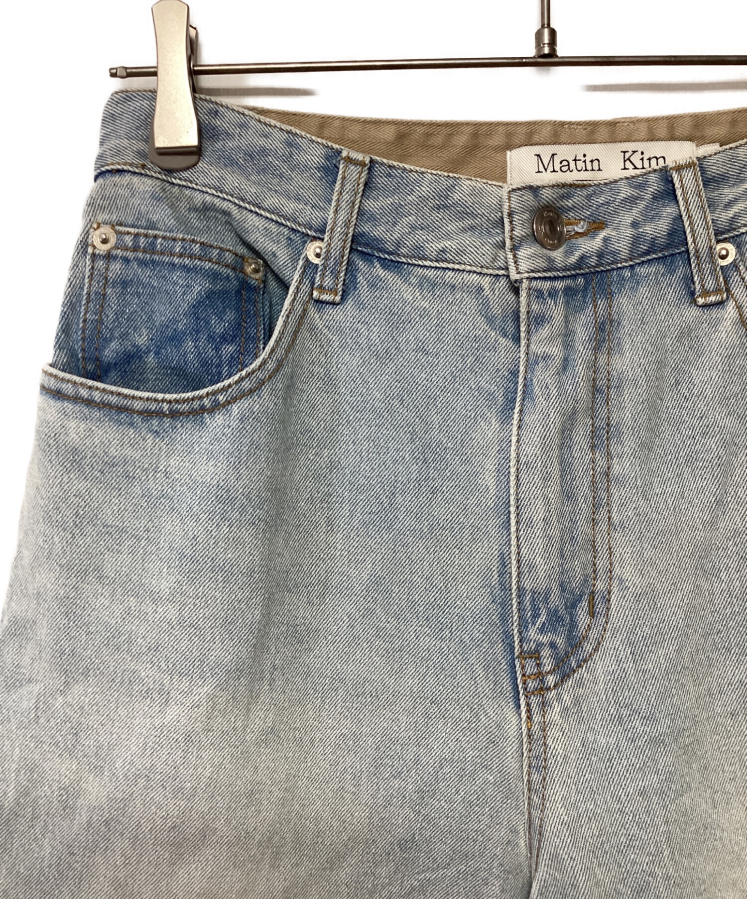 メンズ Matin Kim マーティンキム デニムパンツ ストレートデニム 