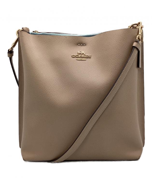 Coach ショルダーバッグ ベージュ/ブラウン 中型 中古・古着通販】COACH (コーチ) ショルダーバッグ ベージュ｜ブランド