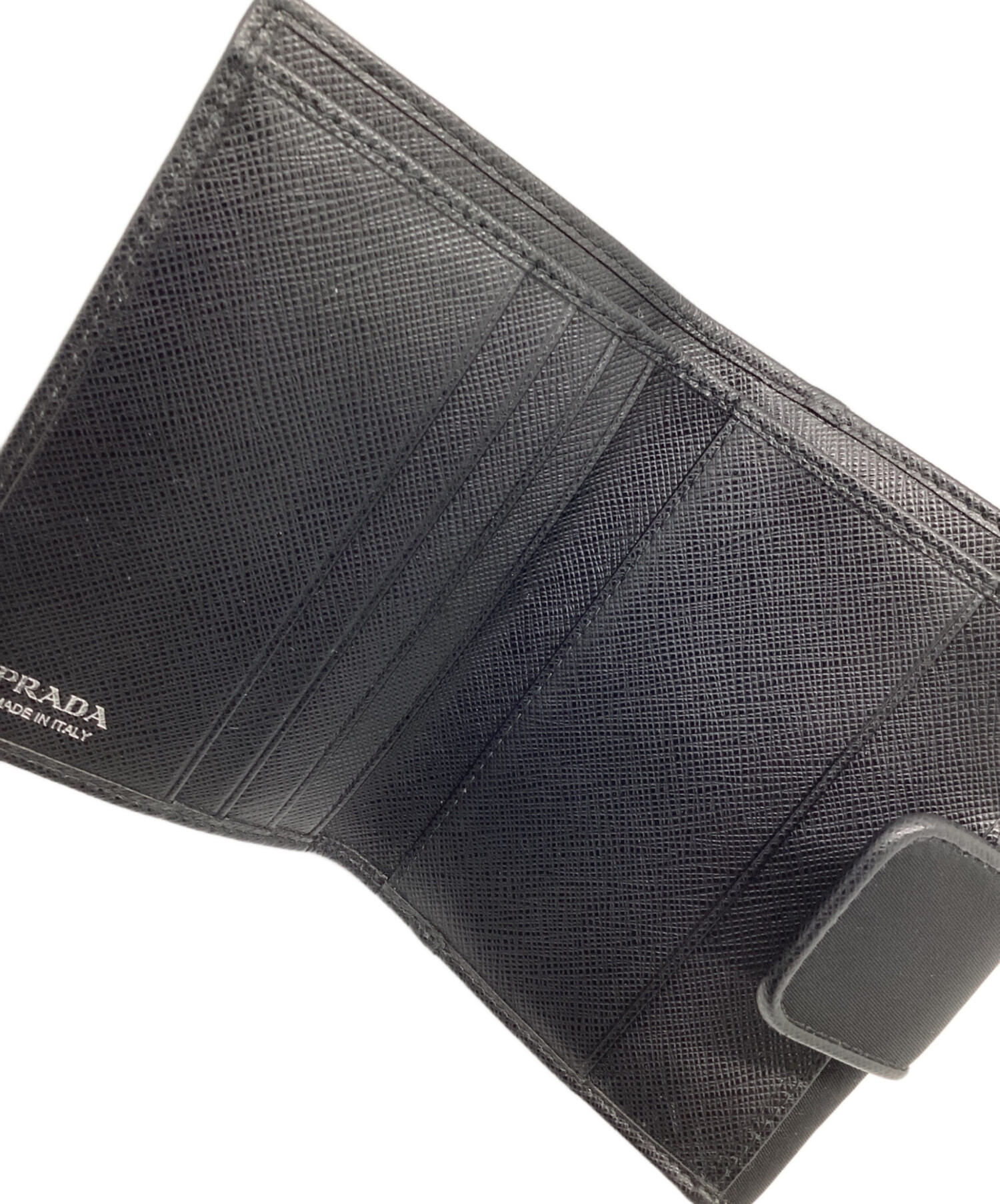 L*★様 【新品未使用品】PRADA 二つ折り財布　NINFA 中古・古着通販】PRADA (プラダ) 2つ折り財布 ブラック｜ブランド