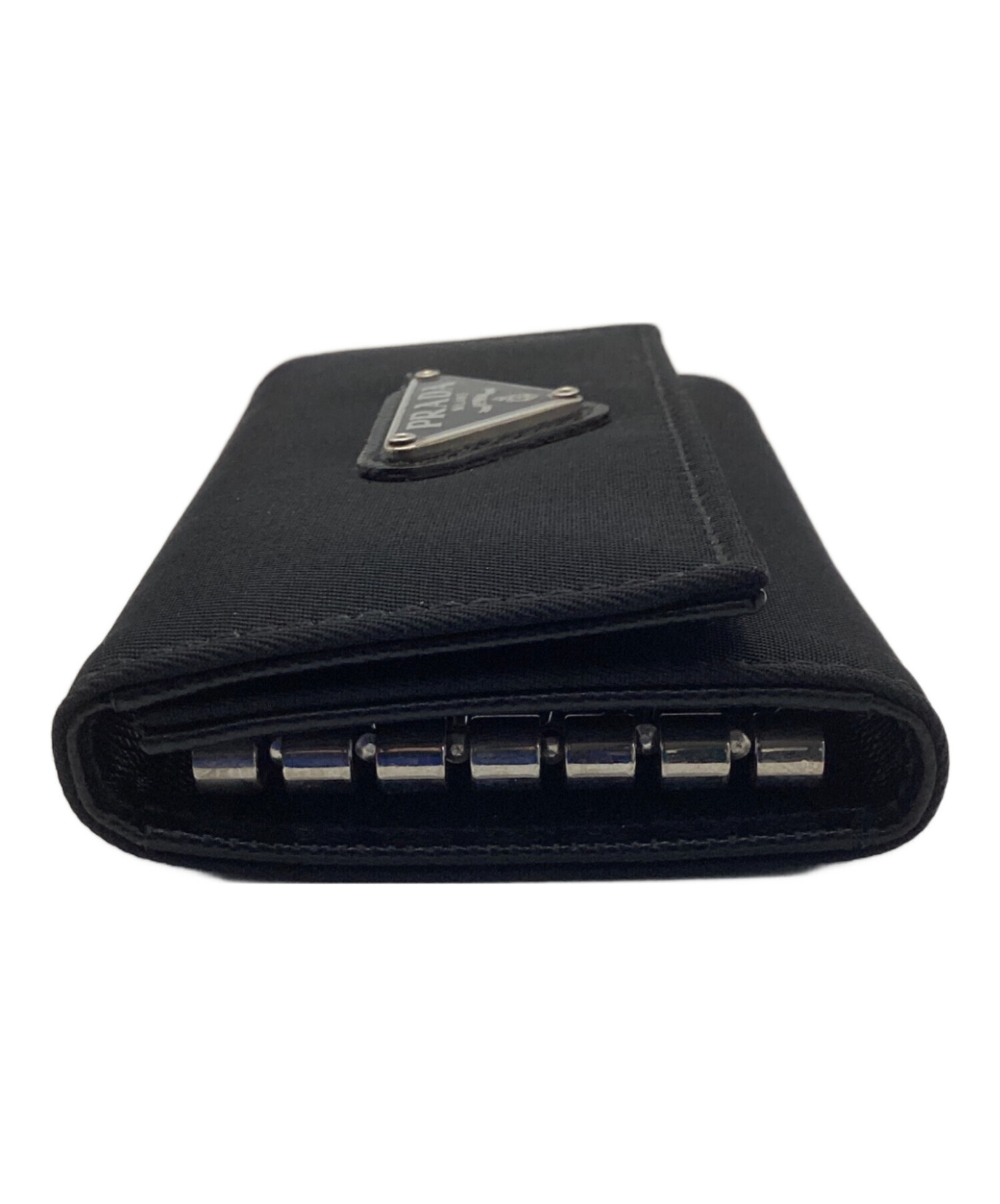 PRADA ブラック ナイロン 6連キーケース　ジッパータイプ　中古品 中古・古着通販】PRADA (プラダ) 6連キーケース ブラック｜ブランド