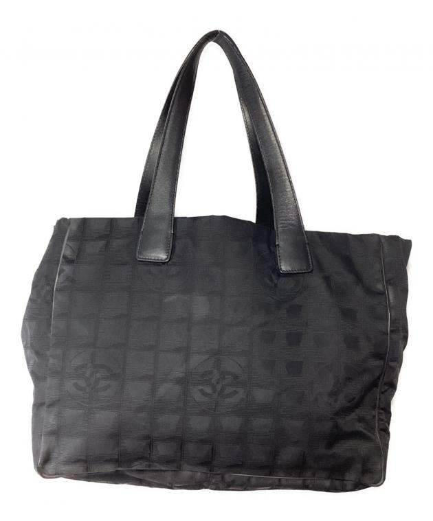 CHANEL MAKEUP ブラック ナイロントートバッグ 中古・古着通販】CHANEL (シャネル) ナイロントートバッグ ブラック