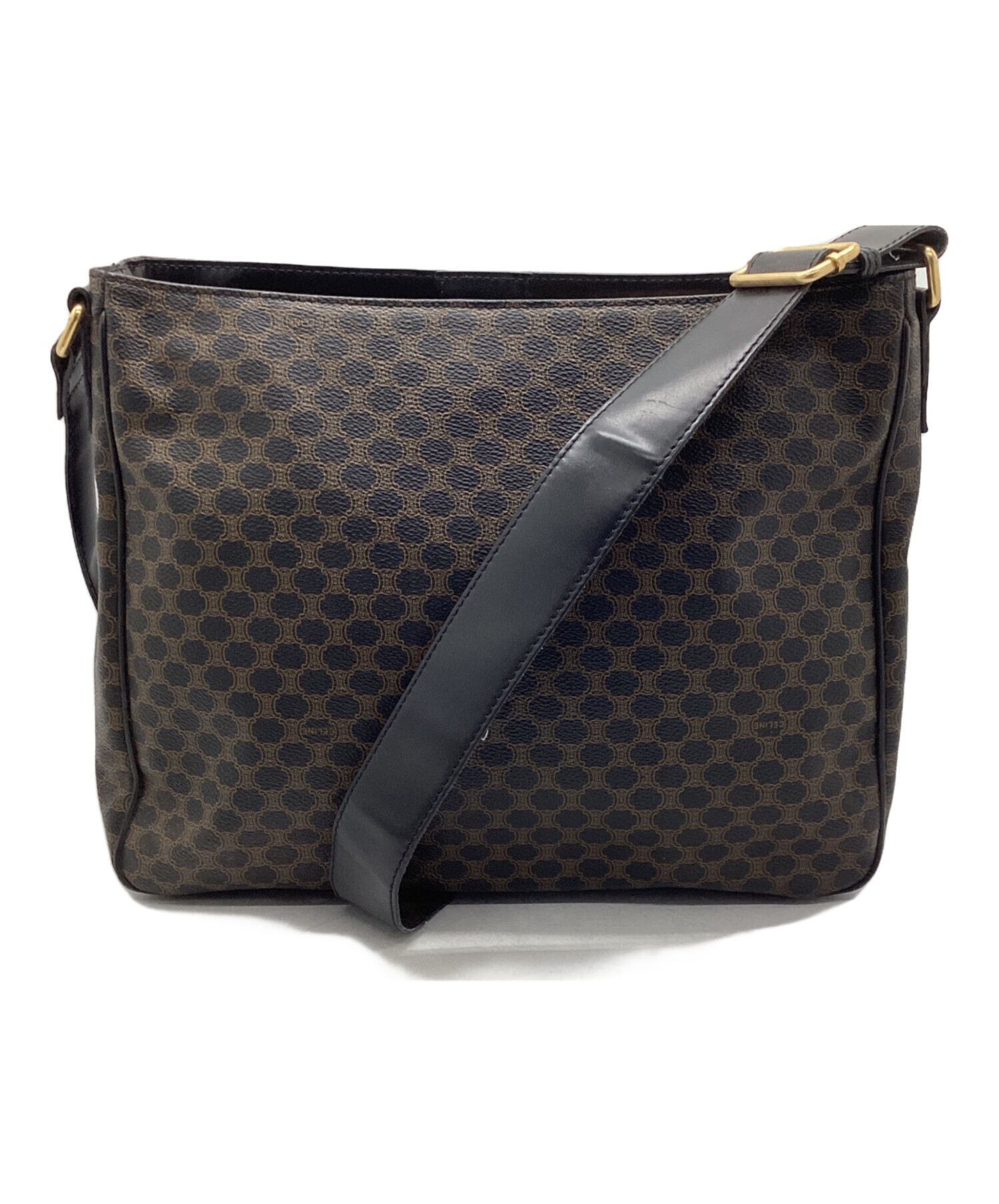 CЁLINE ブラック ショルダーバッグ 中古・古着通販】CELINE (セリーヌ) ショルダーバッグ ブラック