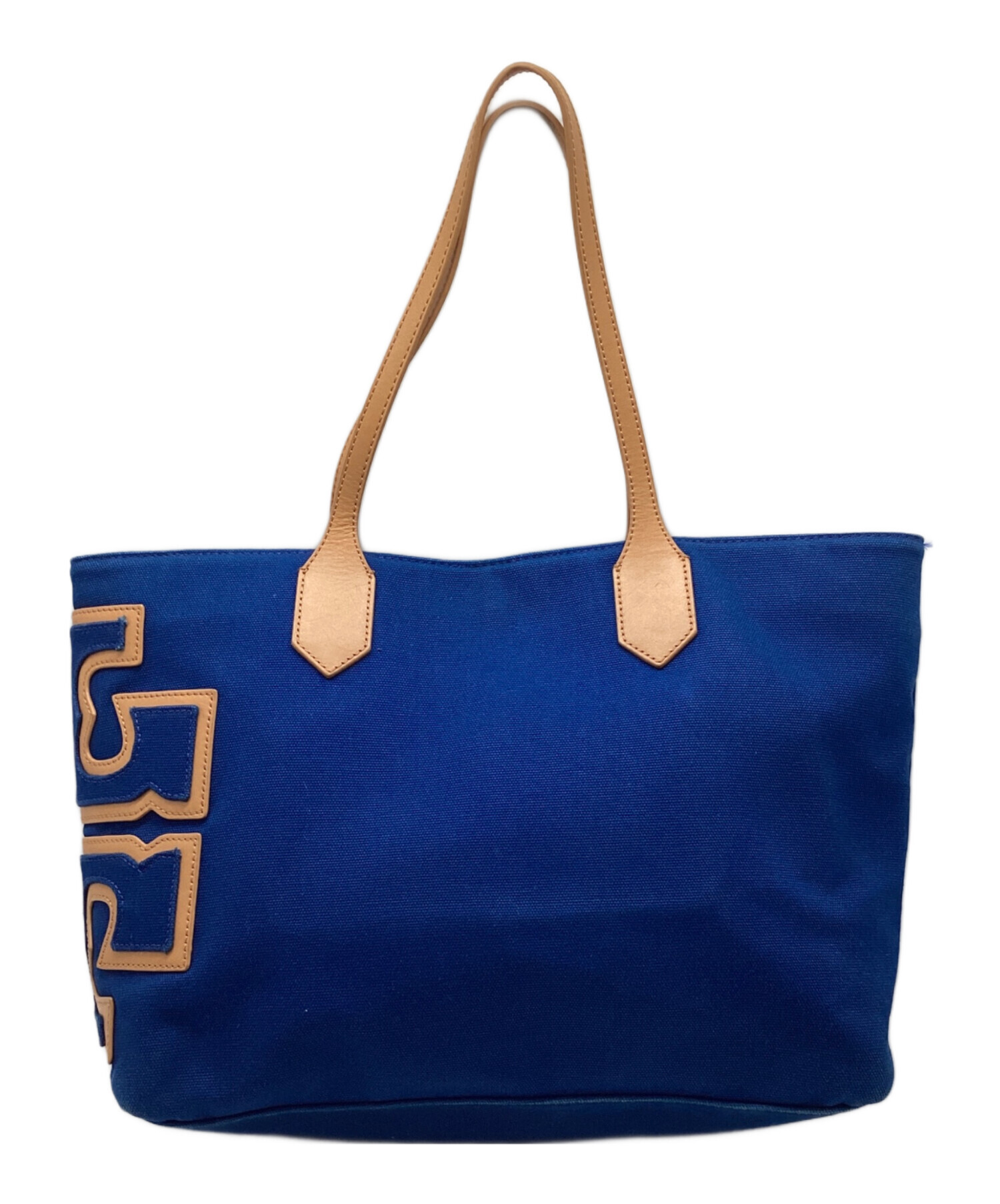 美品】Tory Burch トリーバーチ トートバッグ エラ ブルー 