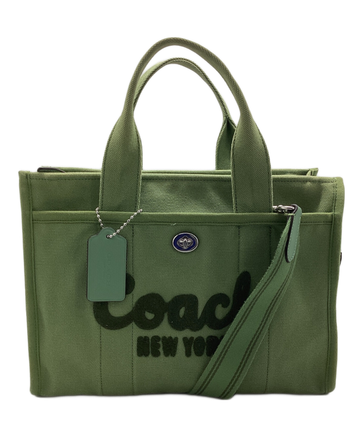 中古・古着通販】COACH (コーチ) 2WAYバッグ グリーン｜ブランド・古着 