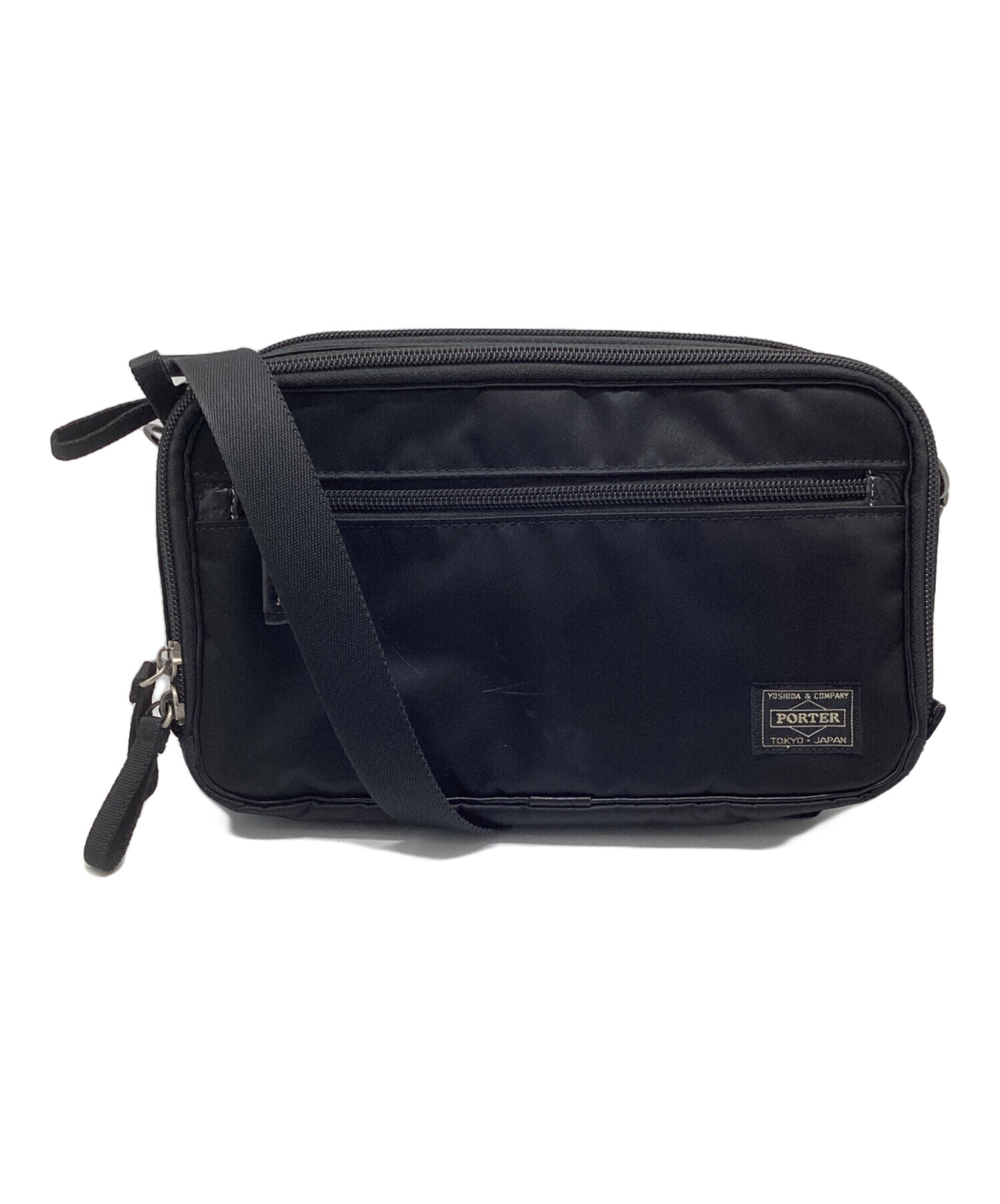 中古・古着通販】PORTER (ポーター) ショルダーバッグ ブラック