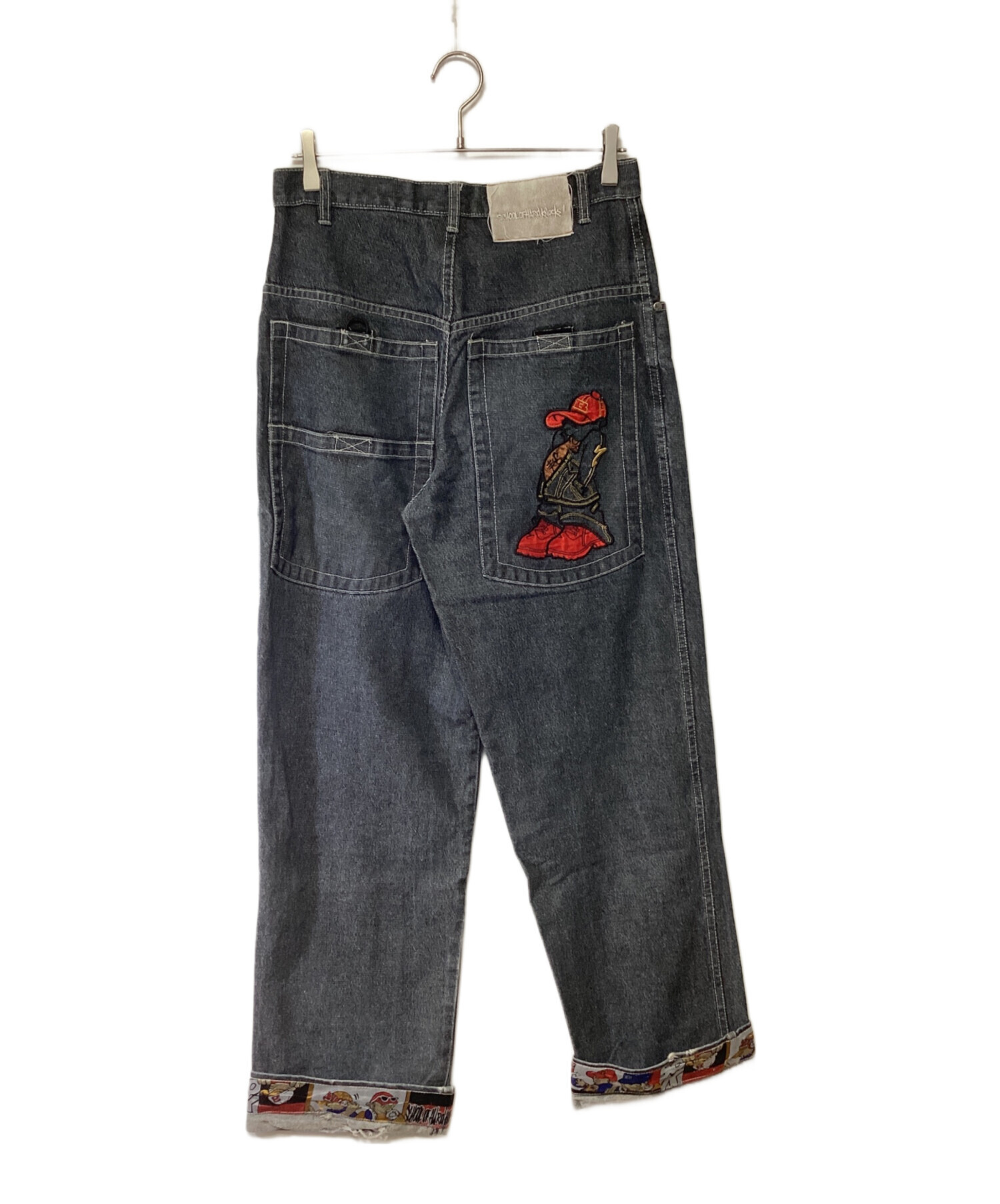 中古・古着通販】sohk (ショック) デニムパンツ ブラック サイズ:32 