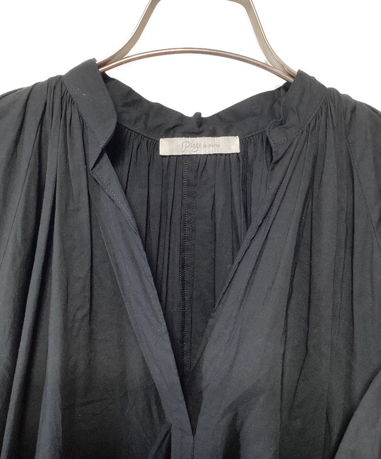 中古・古着通販】Plage (プラージュ) 長袖ワンピース ブラック サイズ