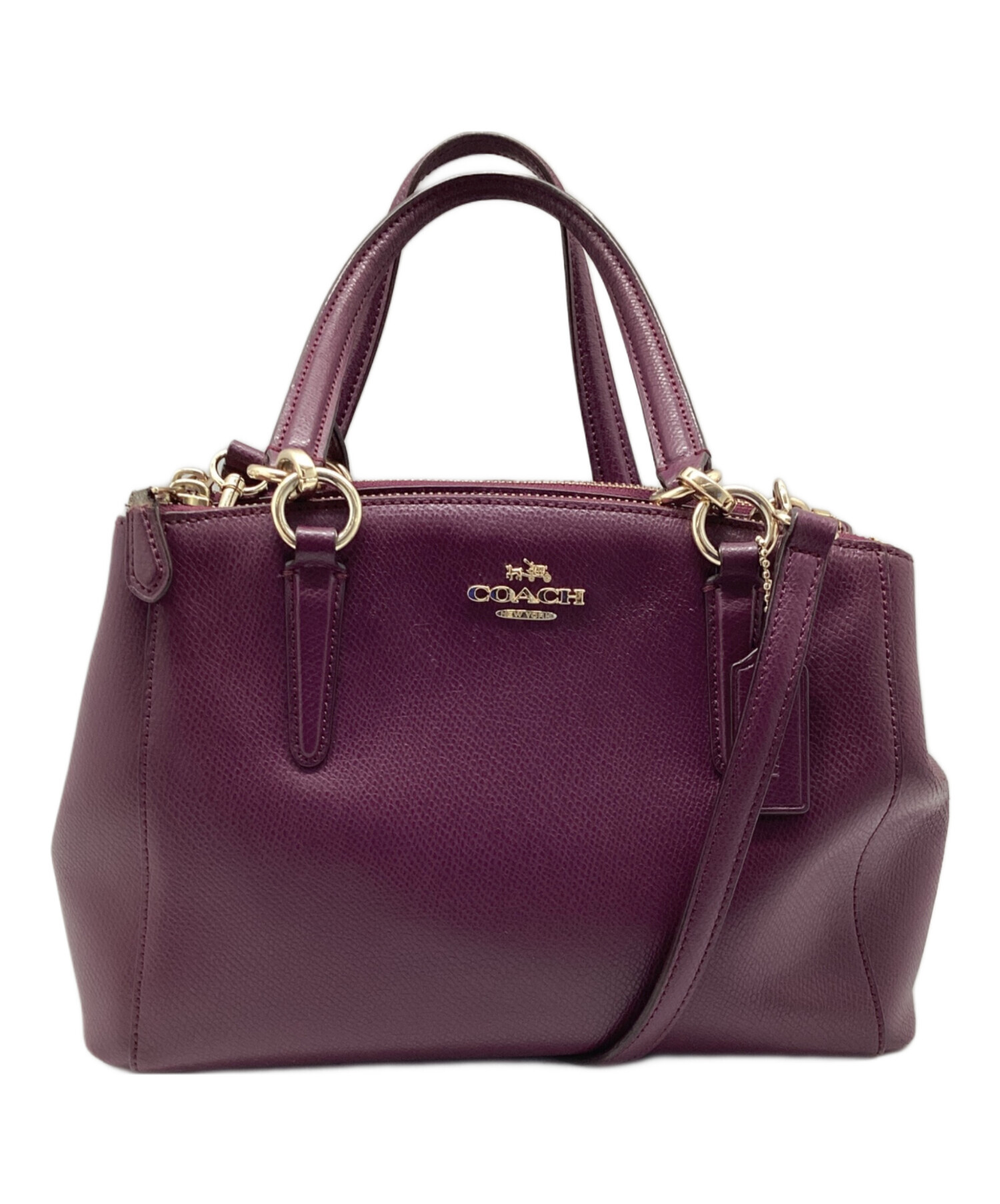 パープルコーチ 2個セット 中古・古着通販】COACH (コーチ) 2WAYバッグ パープル｜ブランド・古着