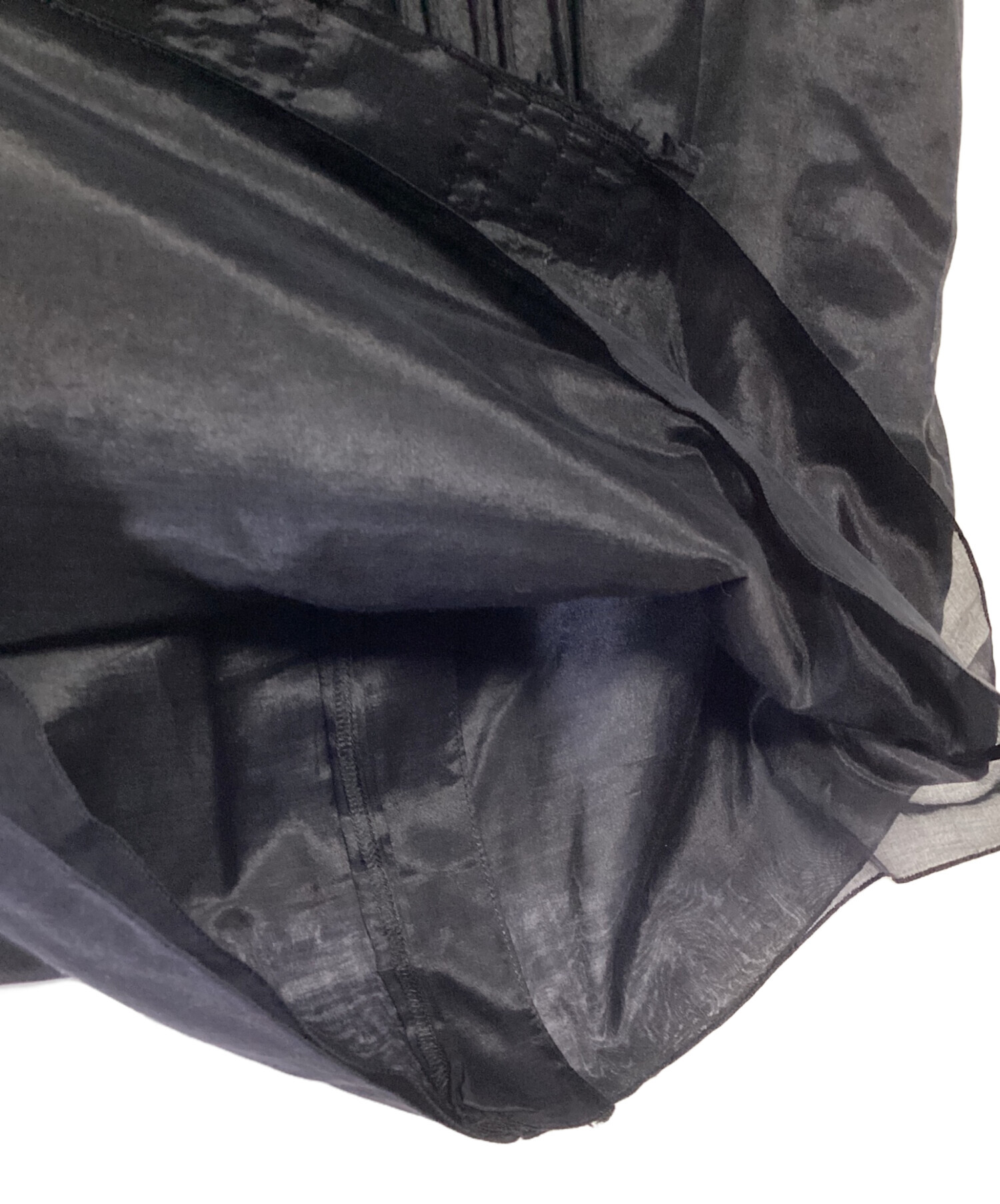 中古・古着通販】DRAWER (ドゥロワー) フリルピンタックブラウス 
