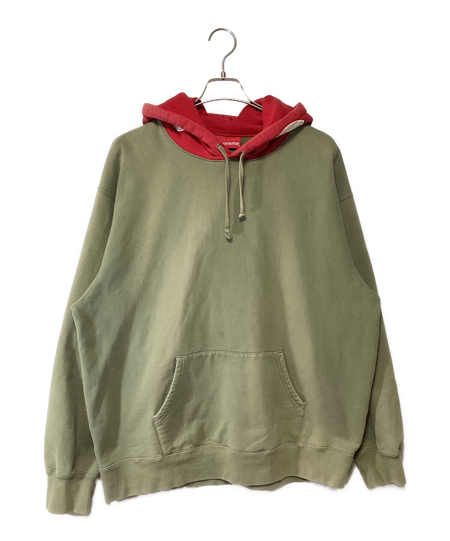 Supreme 極美品パーカー 中古・古着通販】SUPREME (シュプリーム) プルオーバーパーカー レッド