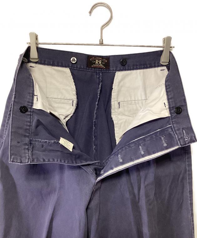 値下げ RRL ダブルアールエル スリム コットン チノパンツ ネイビー 中古・古着通販】RRL (ダブルアールエル) チノパン ネイビー サイズ:31