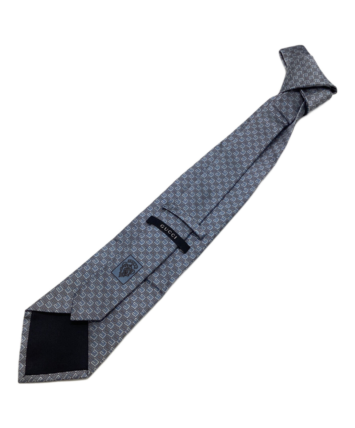 中古・古着通販】GUCCI (グッチ) ネクタイ ブルー×グレー サイズ:記載
