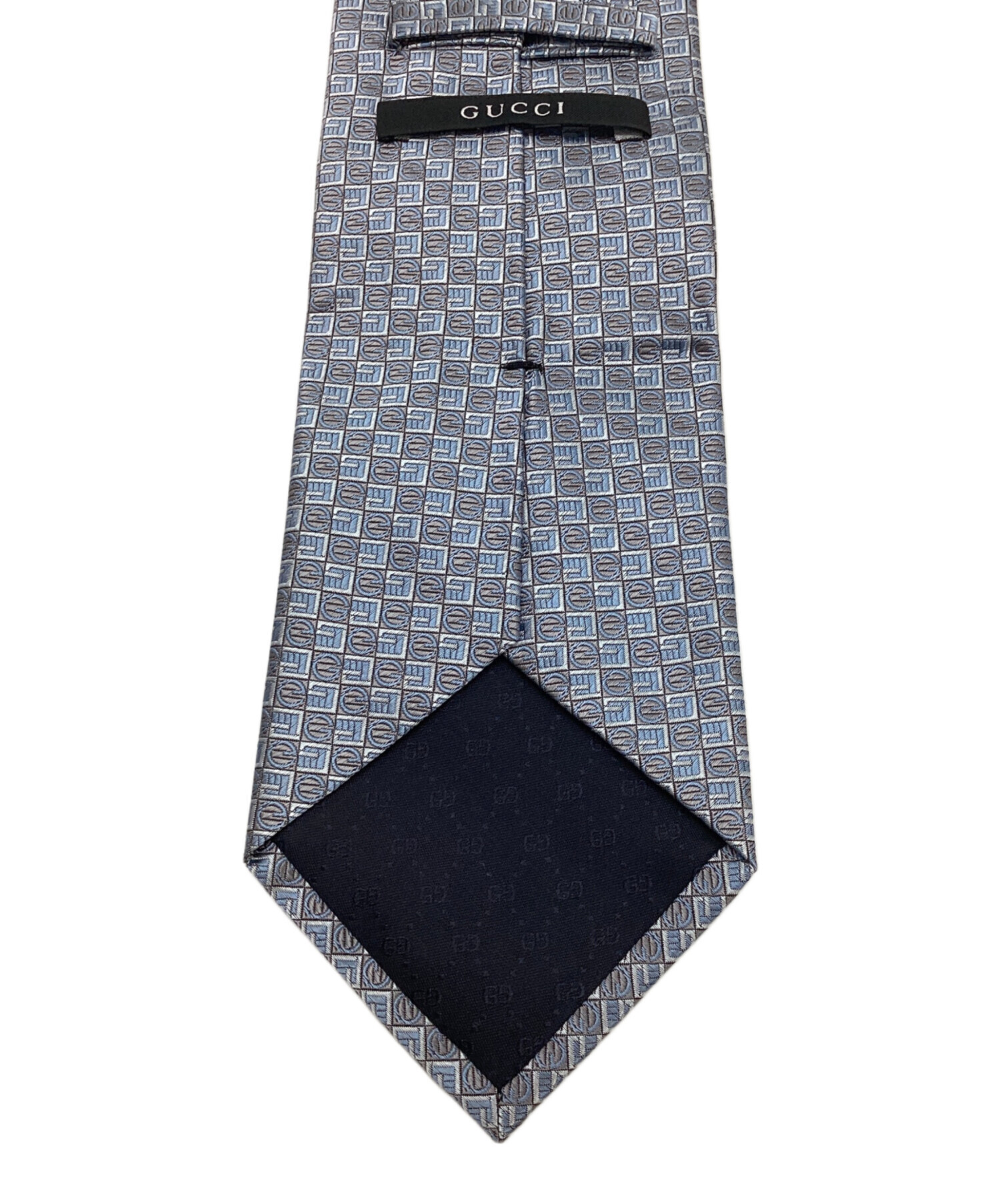 中古・古着通販】GUCCI (グッチ) ネクタイ ブルー×グレー サイズ:記載
