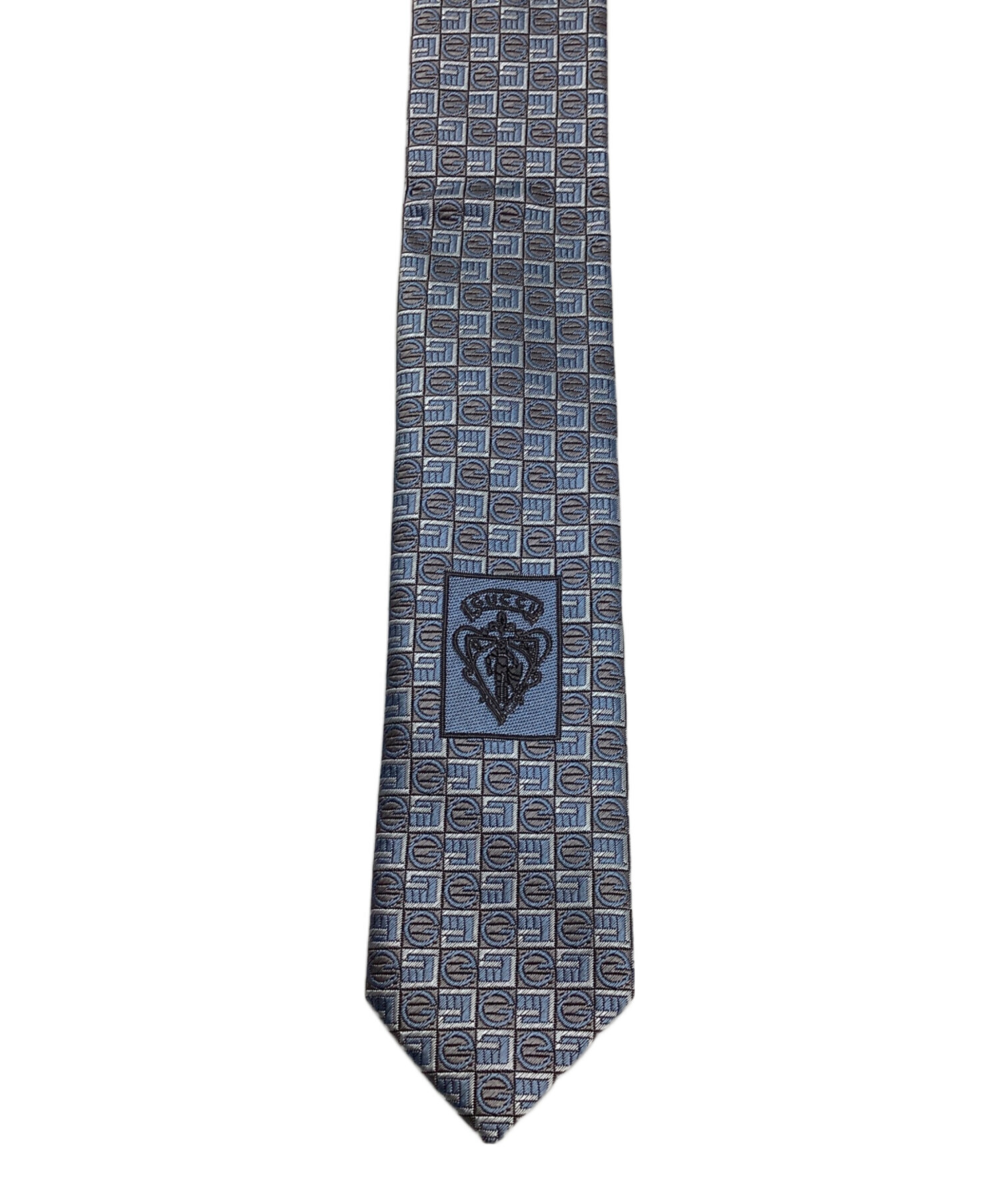 中古・古着通販】GUCCI (グッチ) ネクタイ ブルー×グレー サイズ:記載