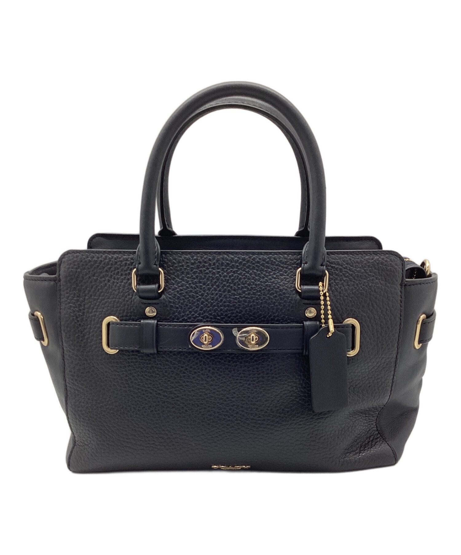 中古・古着通販】COACH (コーチ) 2WAYバッグ ネイビー｜ブランド・古着