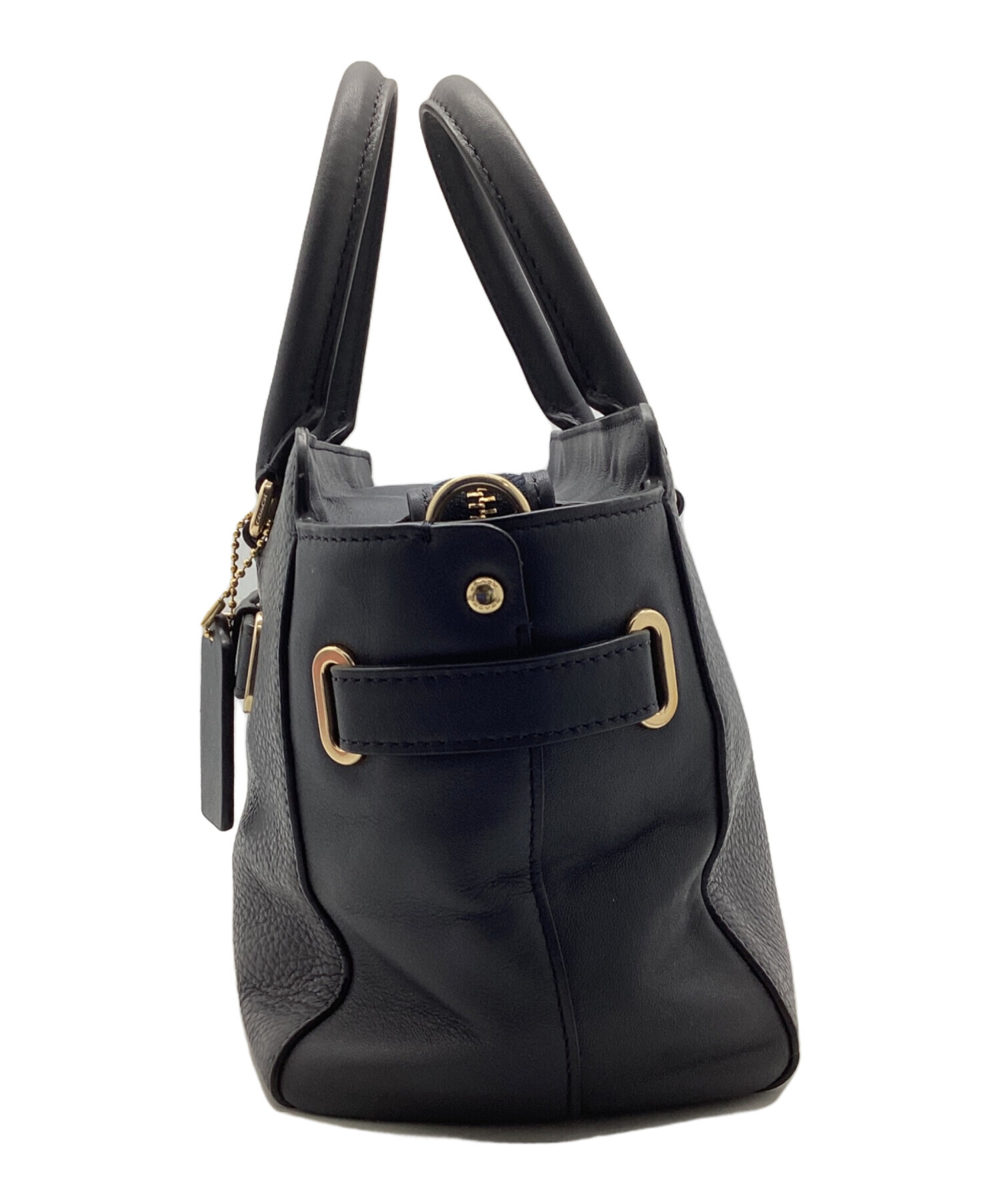 COACH ツーウェイバック良品 中古・古着通販】COACH (コーチ) 2WAYバッグ ネイビー｜ブランド・古着
