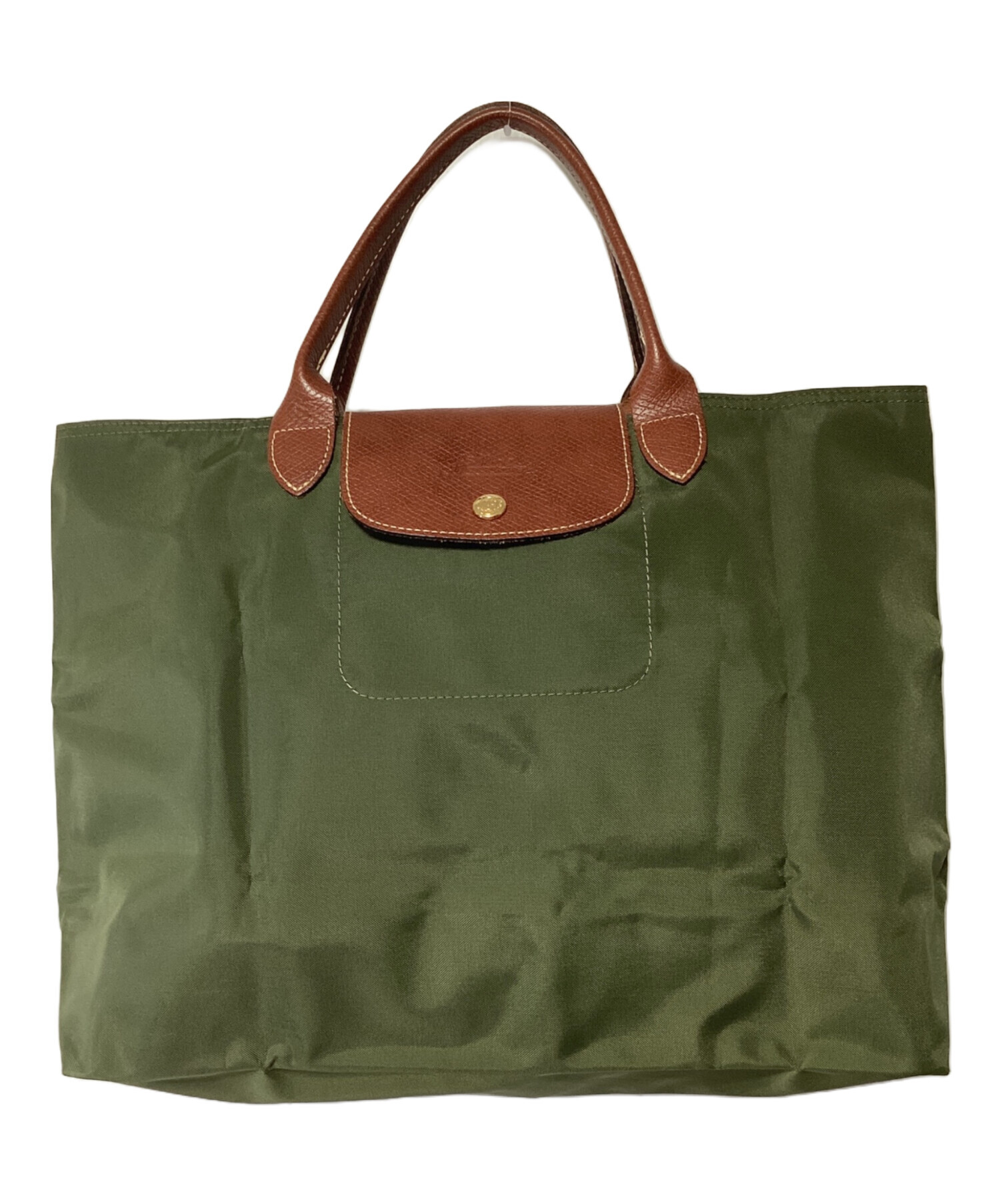 中古・古着通販】LONGCHAMP (ロンシャン) トートバッグ オリーブ 