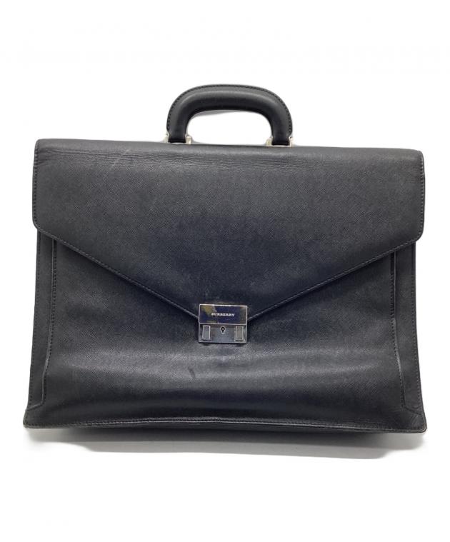 BURBERRY ブラック ビジネスバッグ 中古・古着通販】BURBERRY (バーバリー) ビジネスバッグ ブラック