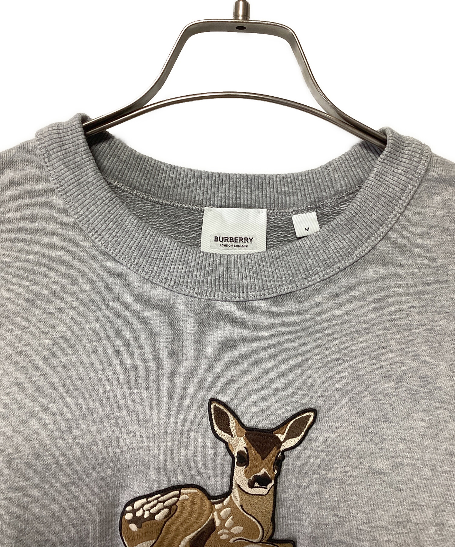 中古・古着通販】BURBERRY (バーバリー) スウェット グレー サイズ:M