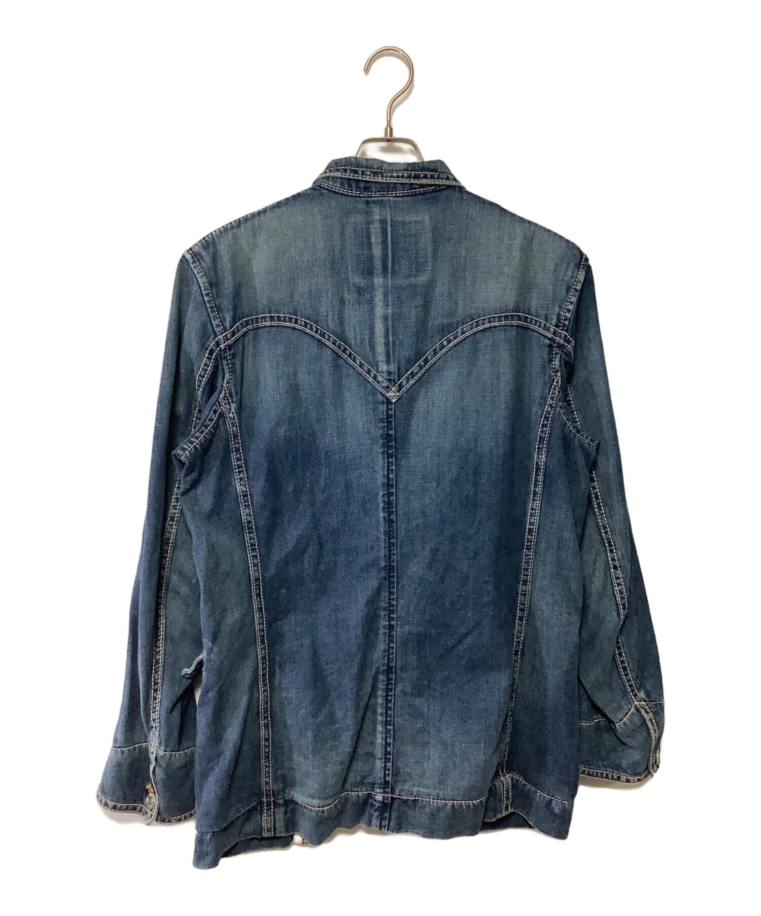 Levi's デニム カバーオール インディゴ L 中古・古着通販】LEVI'S (リーバイス) カバーオール インディゴ サイズ