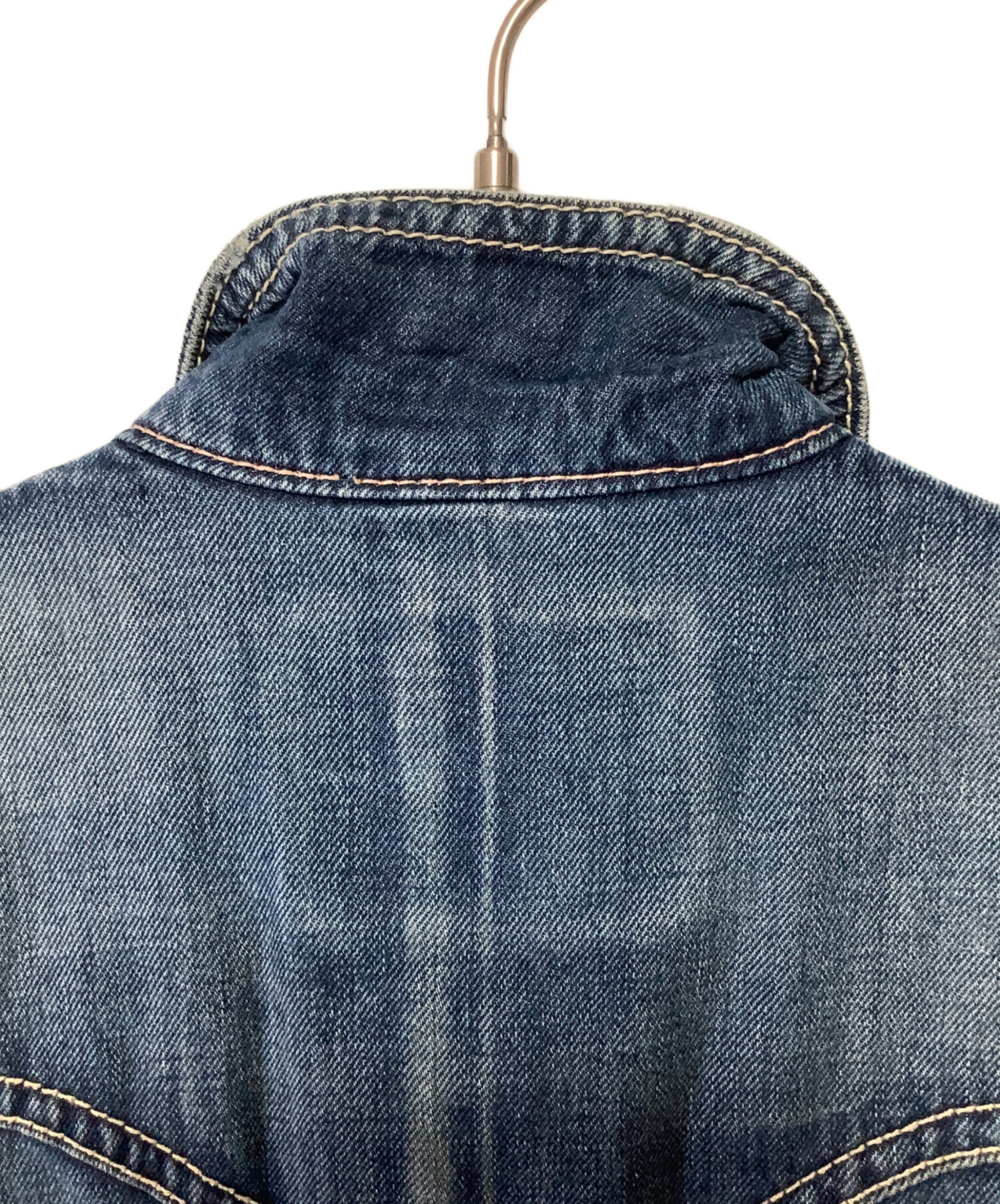 【希少・レア】Levi's デニムカバーオール アメカジ インディゴ 色落ち 中古・古着通販】LEVI'S (リーバイス) カバーオール インディゴ サイズ