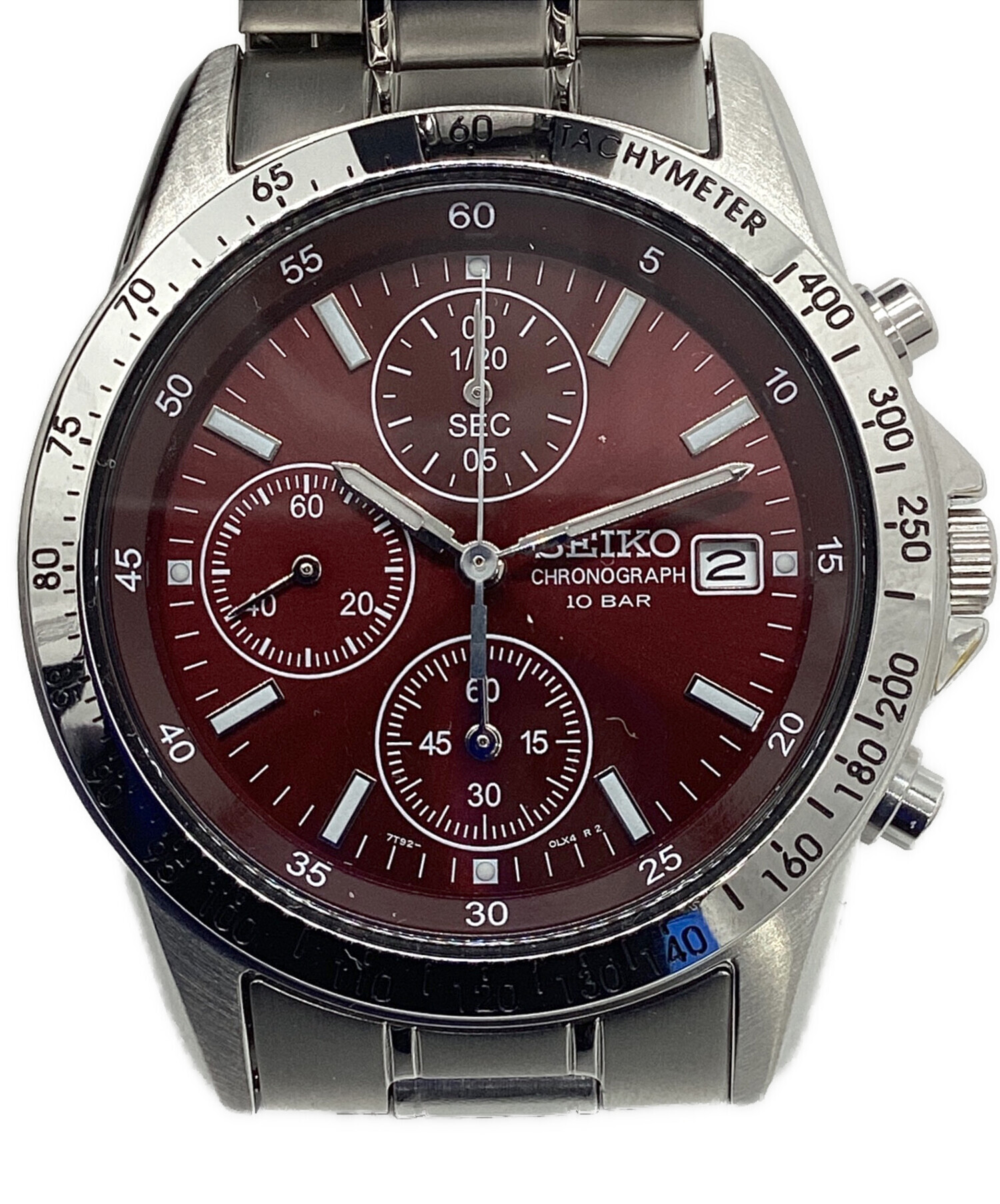 古都子ページ 中古・古着通販】SEIKO (セイコー) クロノグラフ レッド｜ブランド