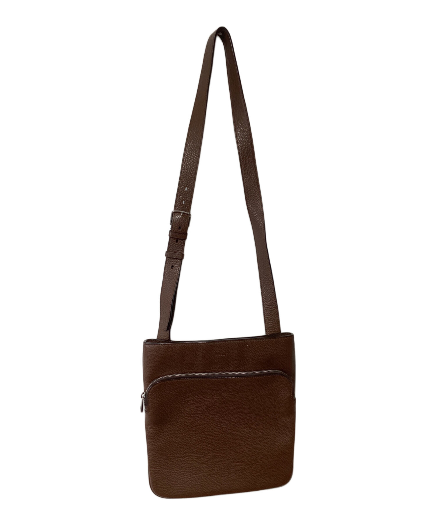 BALLY ダークブラウン バッグ 中古・古着通販】BALLY (バリー) ショルダーバッグ ブラウン｜ブランド