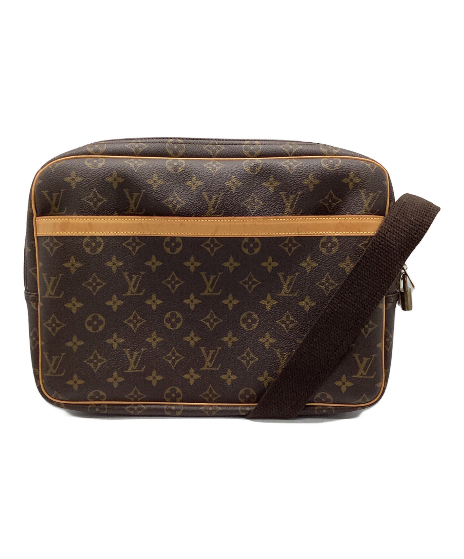 LOUIS VUITTON ルイヴィトン　リポーターGM モノグラム　パドロック 中古・古着通販】LOUIS VUITTON (ルイ ヴィトン) リポーターGM