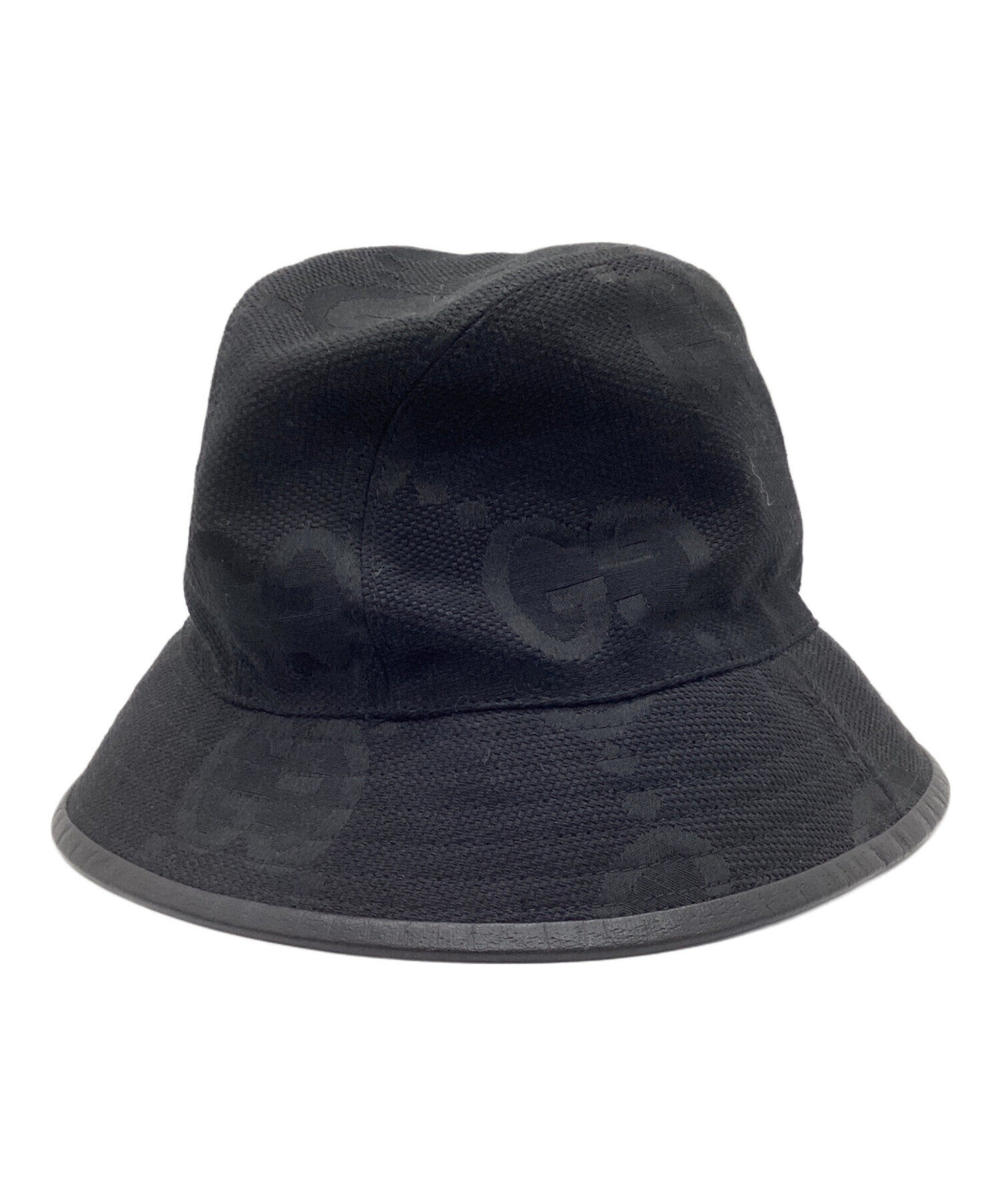 GUCCI ブラック バケットハット Sサイズ 中古・古着通販】GUCCI (グッチ) バケットハット ブラック サイズ:S